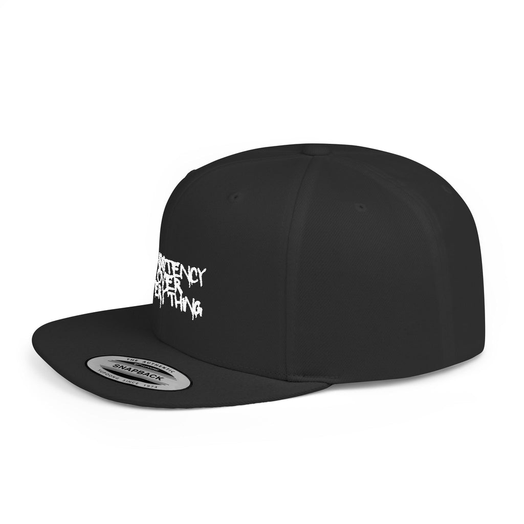 "Consistency Over Everything" Flat Bill Cap