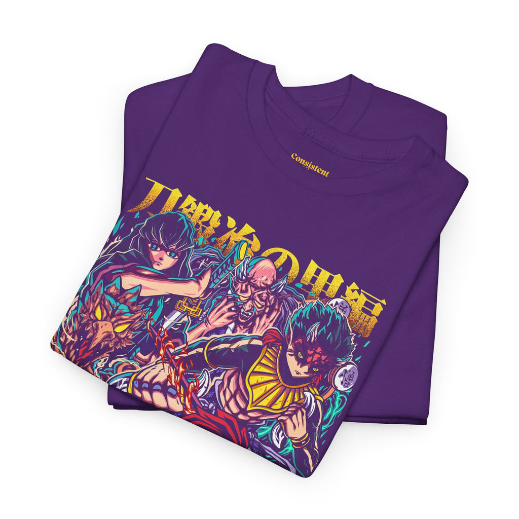 Anime Character Collage T-Shirt — Vibrant Manga Villains & Heroes Graphic Tee