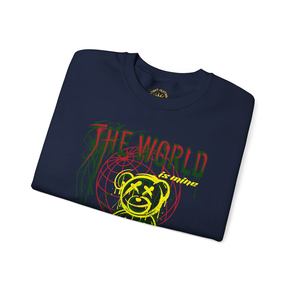 The World Is Mine Teddy Crewneck Sweatshirt