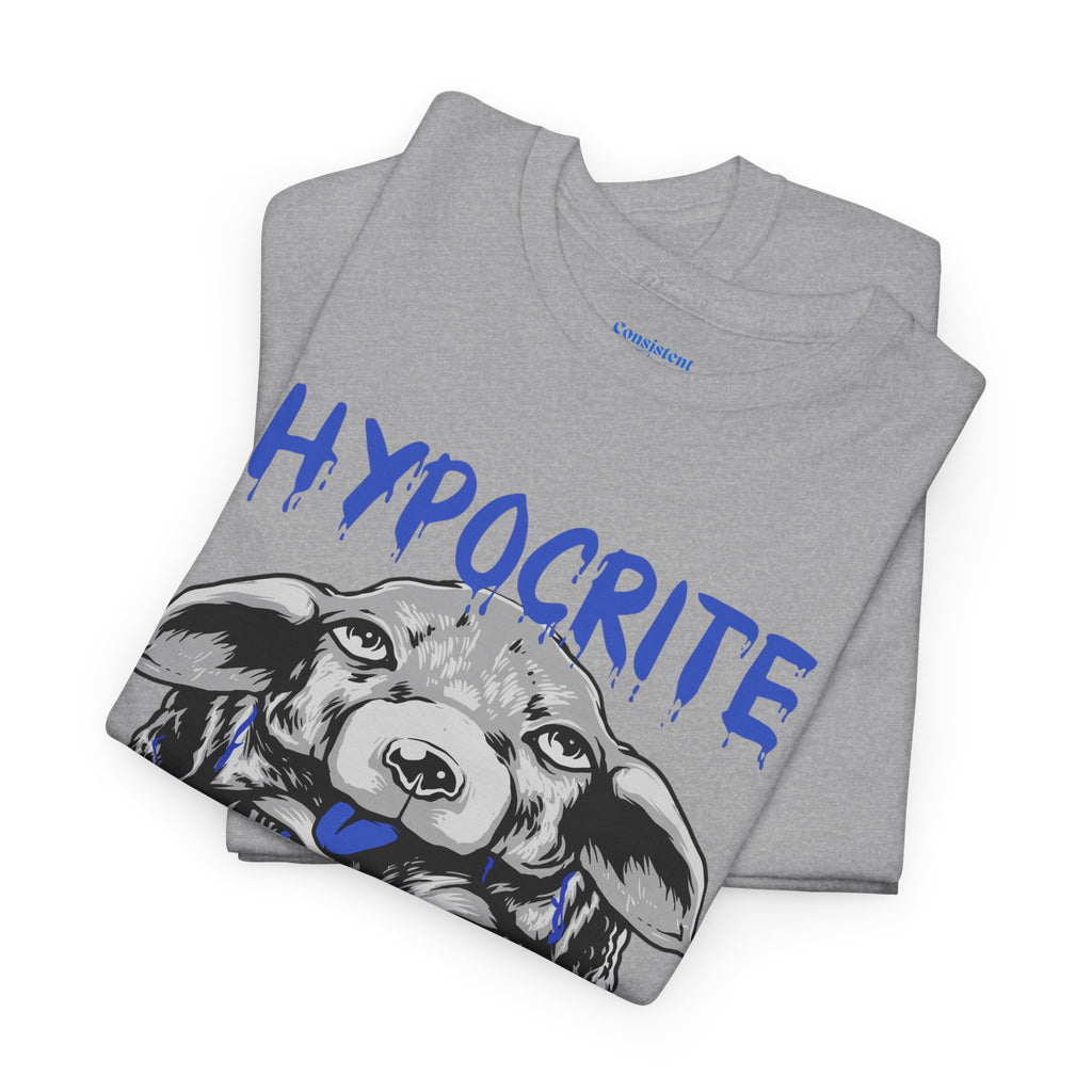 Hypocrite Wolf T-Shirt — Bold Graphic Tee with Dual-Head Wolf Design