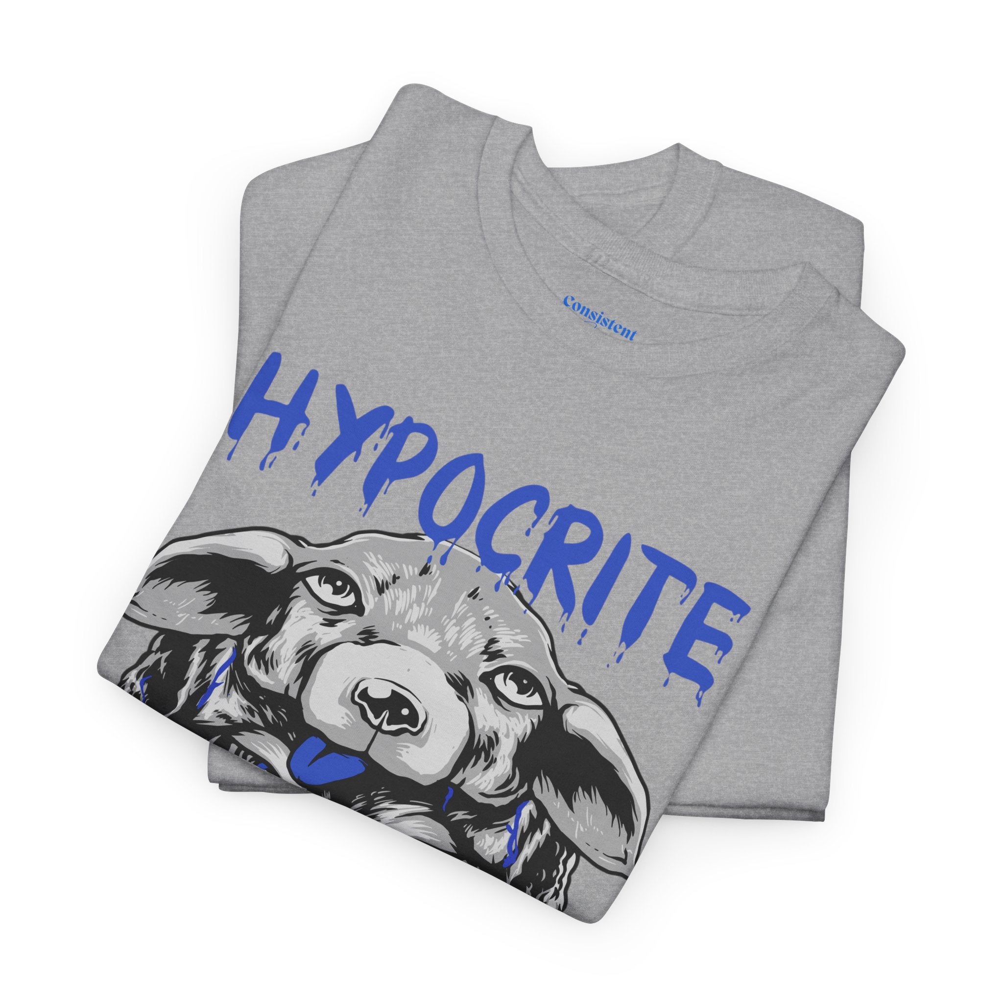 Hypocrite Wolf T-Shirt — Bold Graphic Tee with Dual-Head Wolf Design