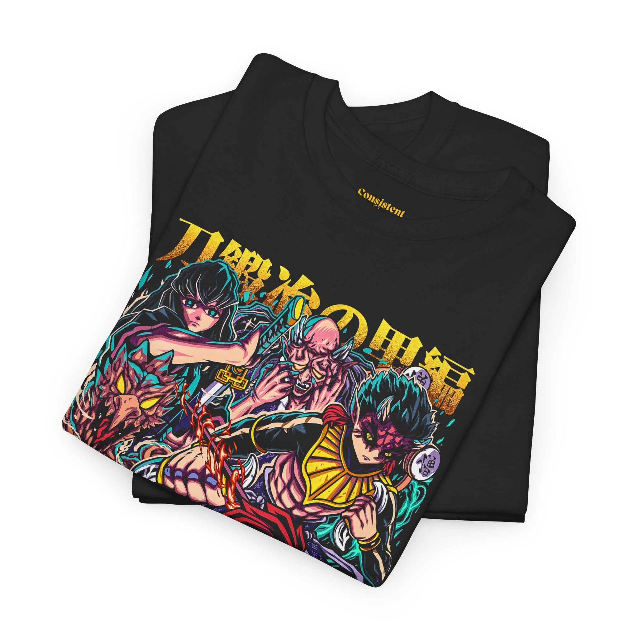 Anime Character Collage T-Shirt — Vibrant Manga Villains & Heroes Graphic Tee