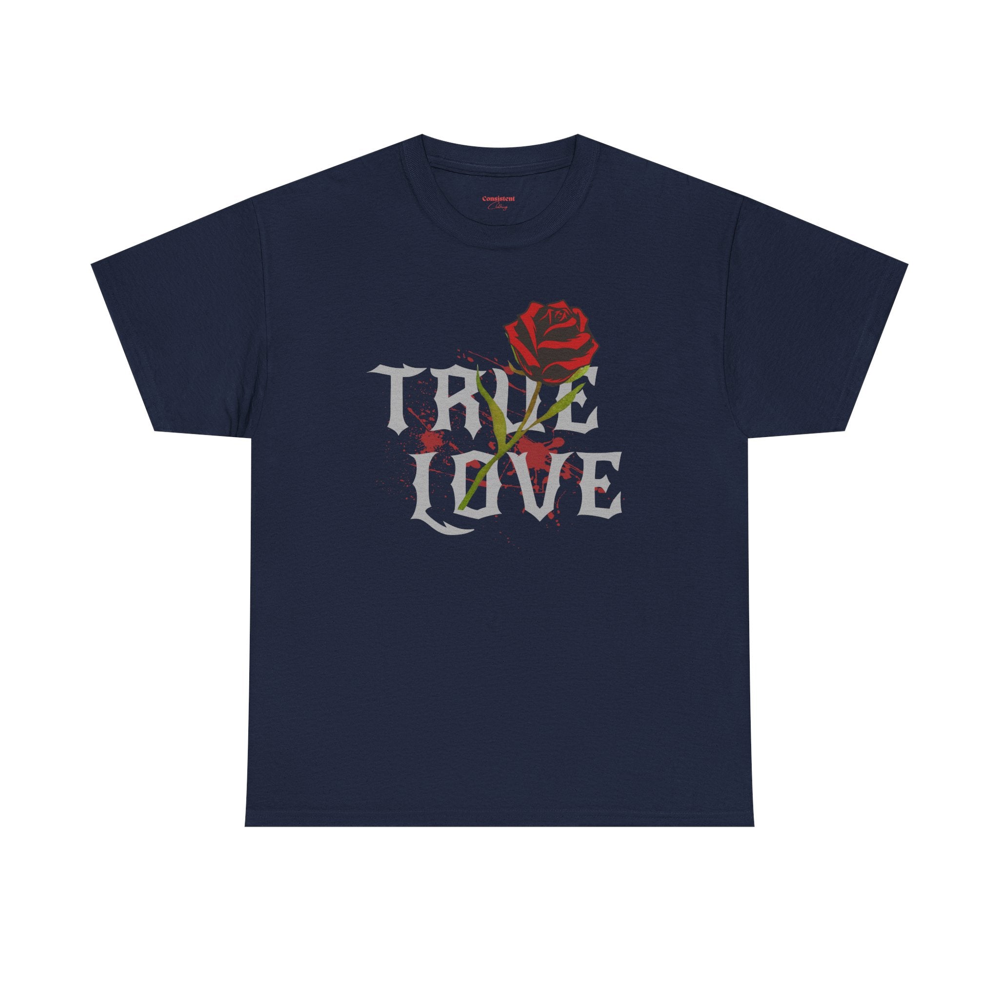 True Love Rose T-Shirt — Gothic Romance Graphic Tee