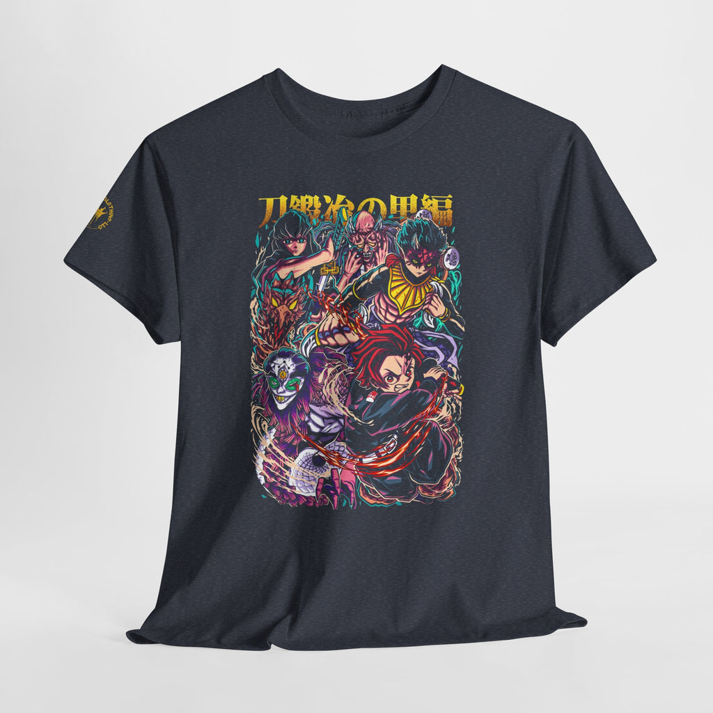 Anime Character Collage T-Shirt — Vibrant Manga Villains & Heroes Graphic Tee