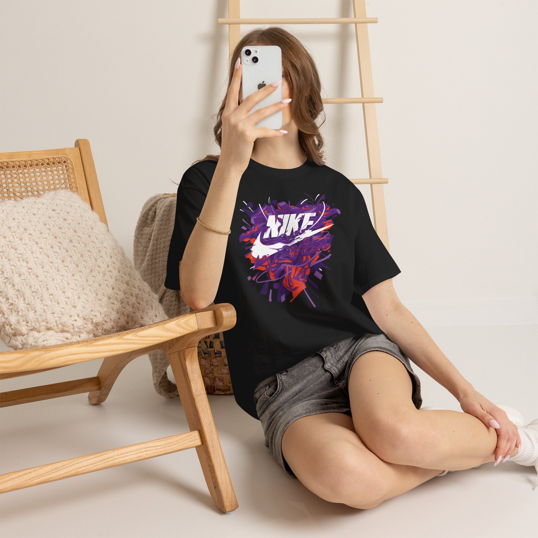 Graphic Tee-Nike Swoosh Splash