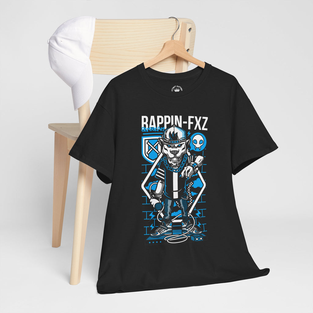 Rappin-FXZ Graphic Tee — Retro Cyberpunk DJ Skull T-Shirt