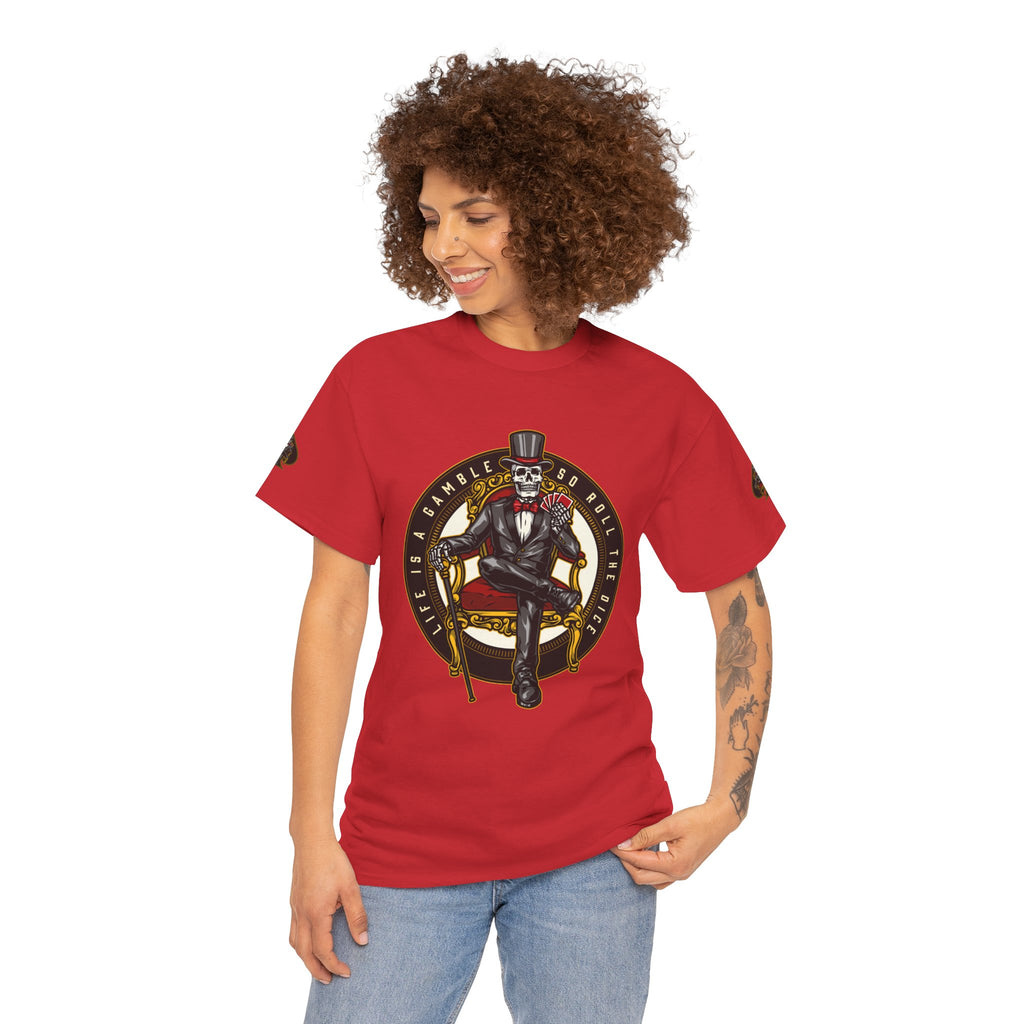 Life Is A Gamble - Top Hat Skeleton T-Shirt