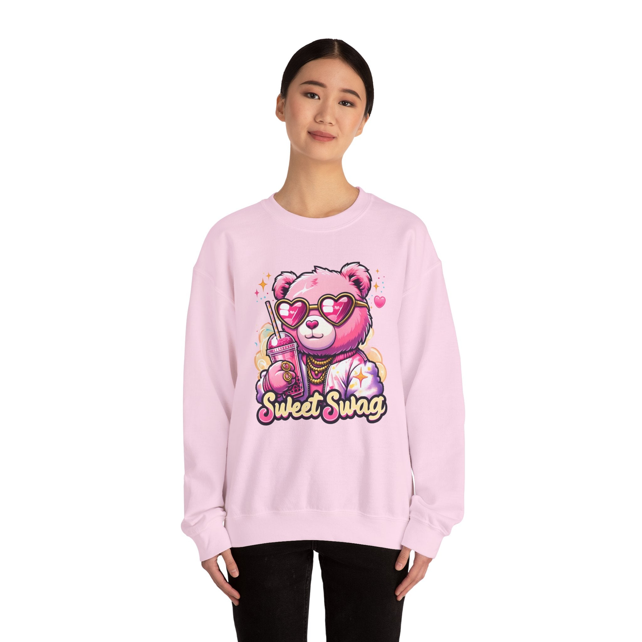 Pink Bear Sweet Swag Sweatshirt | Cute Graphic