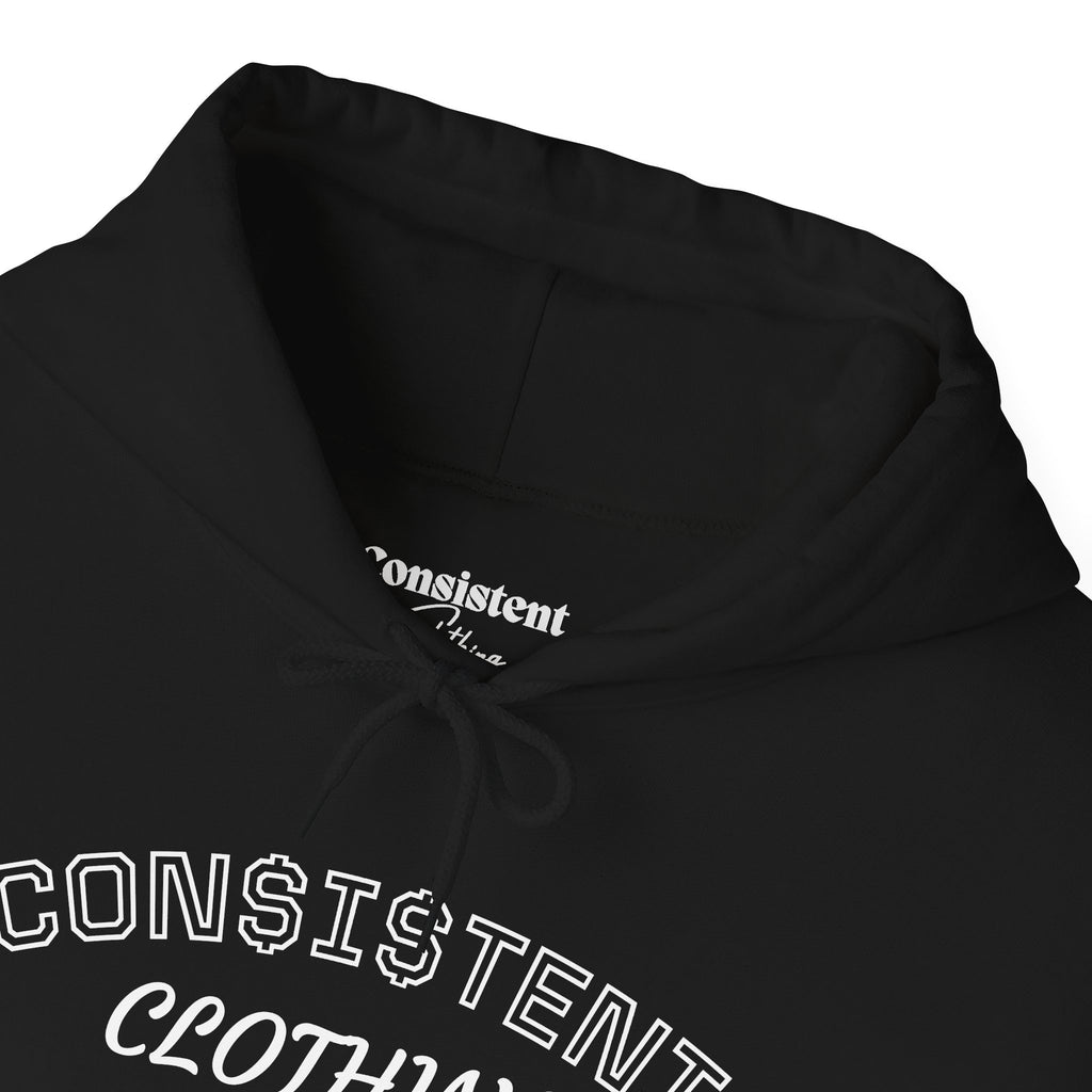 Consistent Clothing Crest Hoodie — Vintage Collegiate Logo Pullover