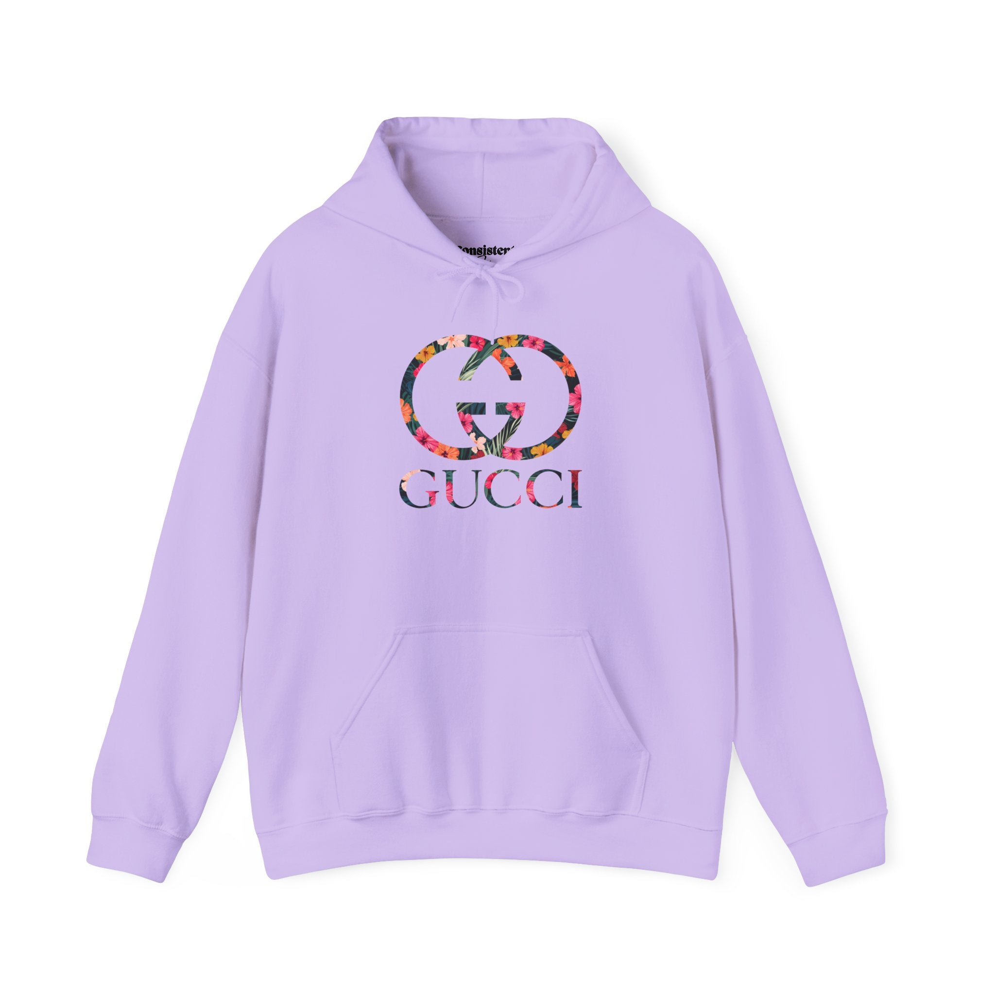 Floral Logo Gucci Hoodie | White Pullover Sweatshirt
