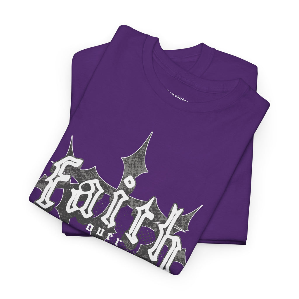 Faith Over Fear Graphic Tee — Dark Metal Band Style Shirt