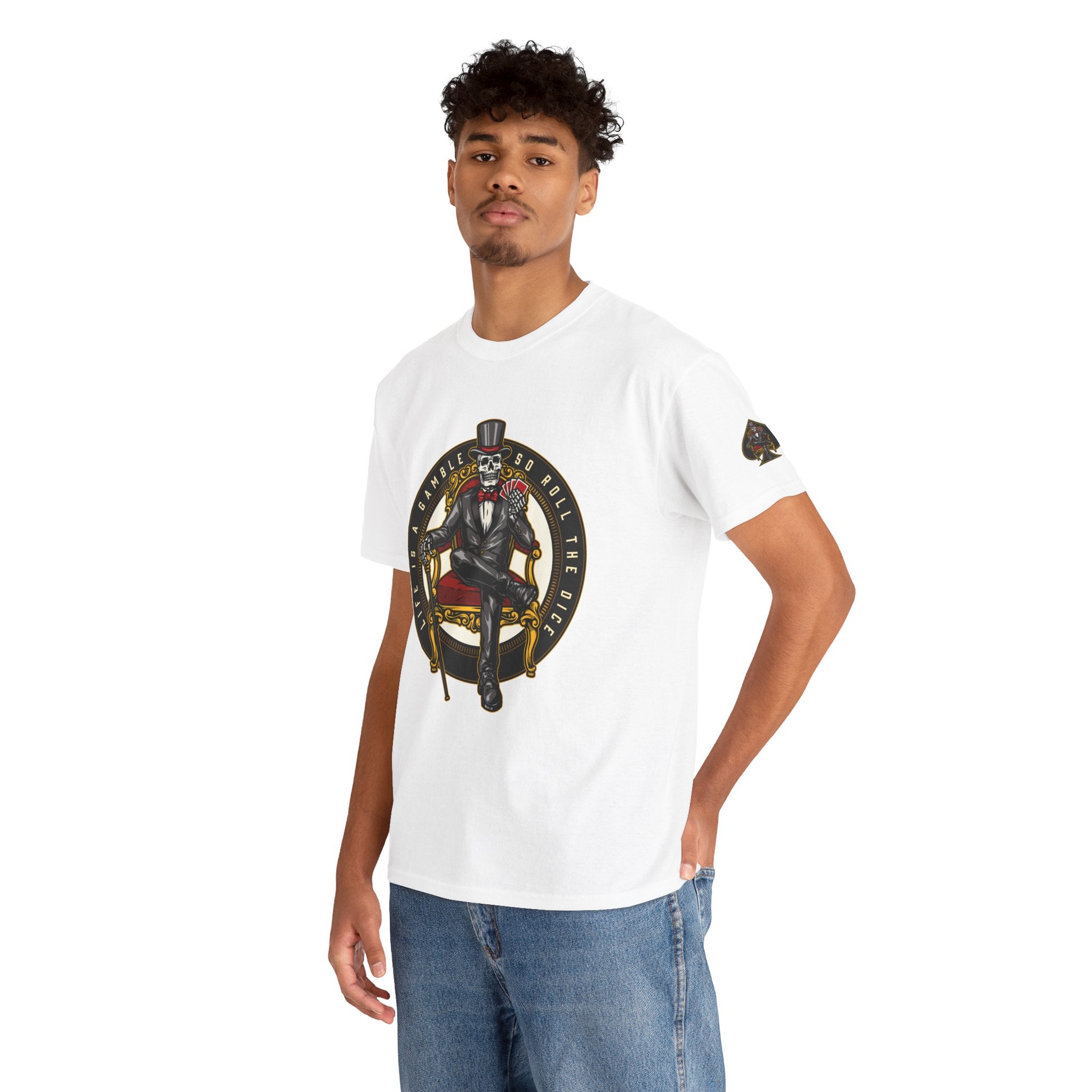 Life Is A Gamble - Top Hat Skeleton T-Shirt