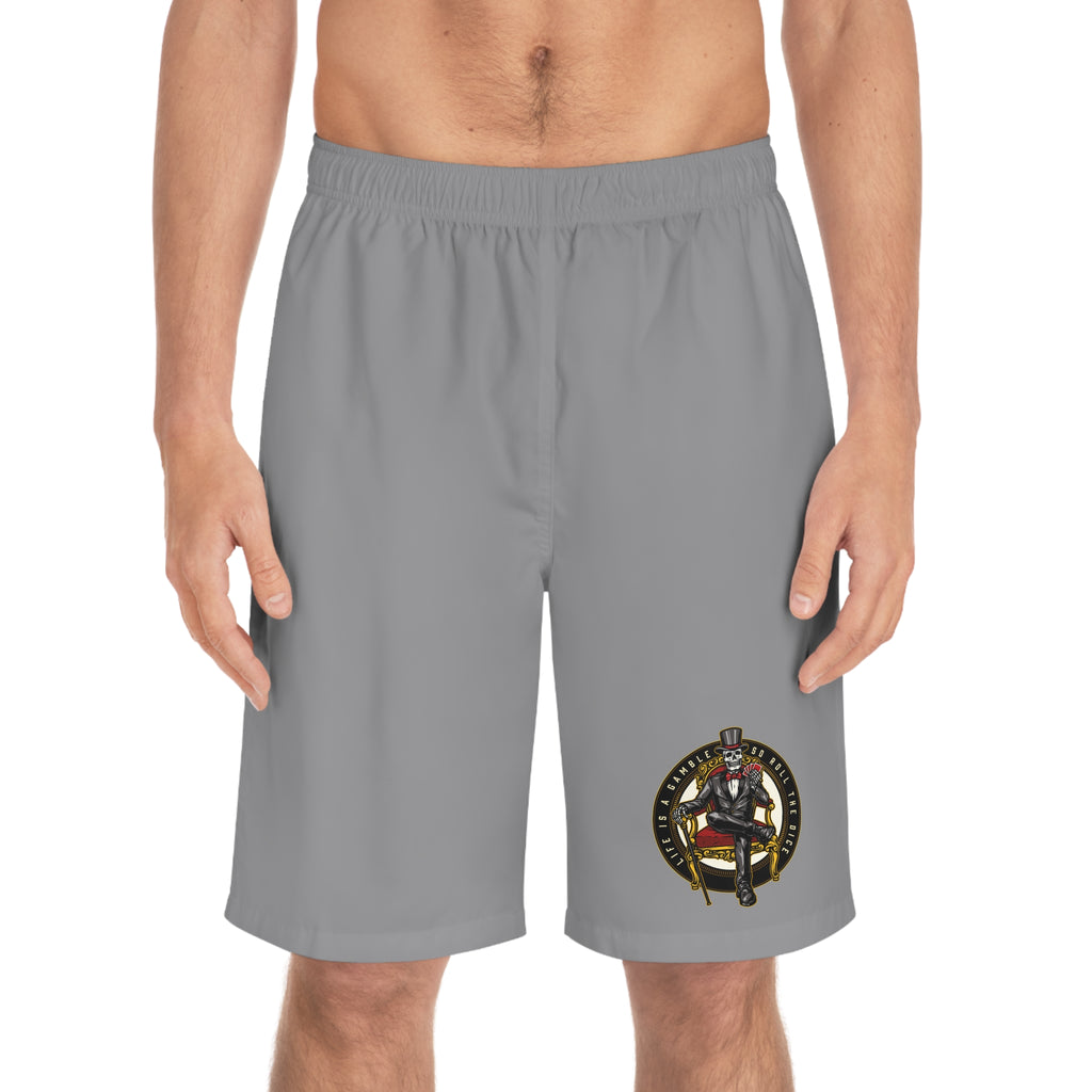 Ace of Spades Men’s Board Shorts - Gray