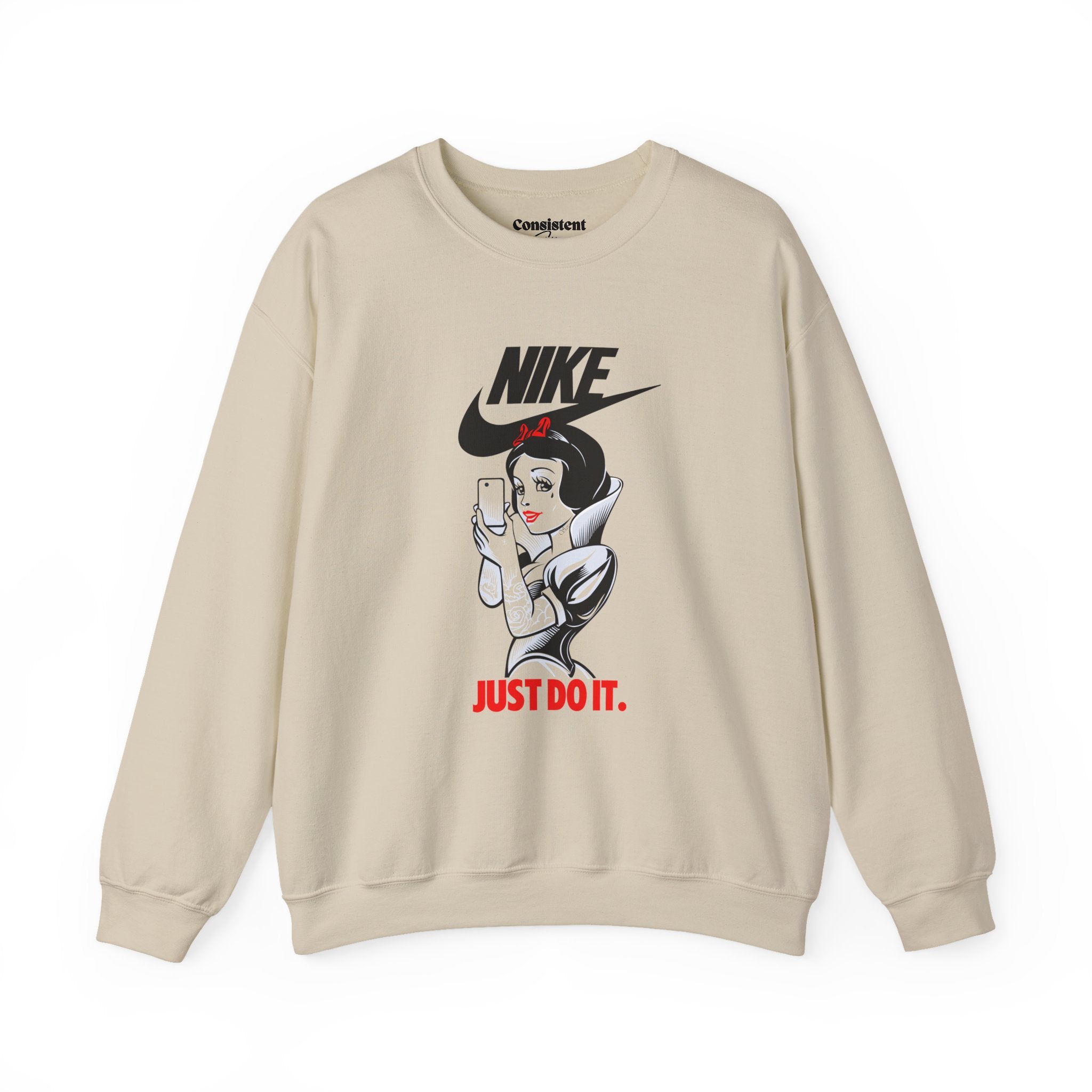 Snow White illustration Crewneck Sweatshirt | Nike style JUST DO IT graphic