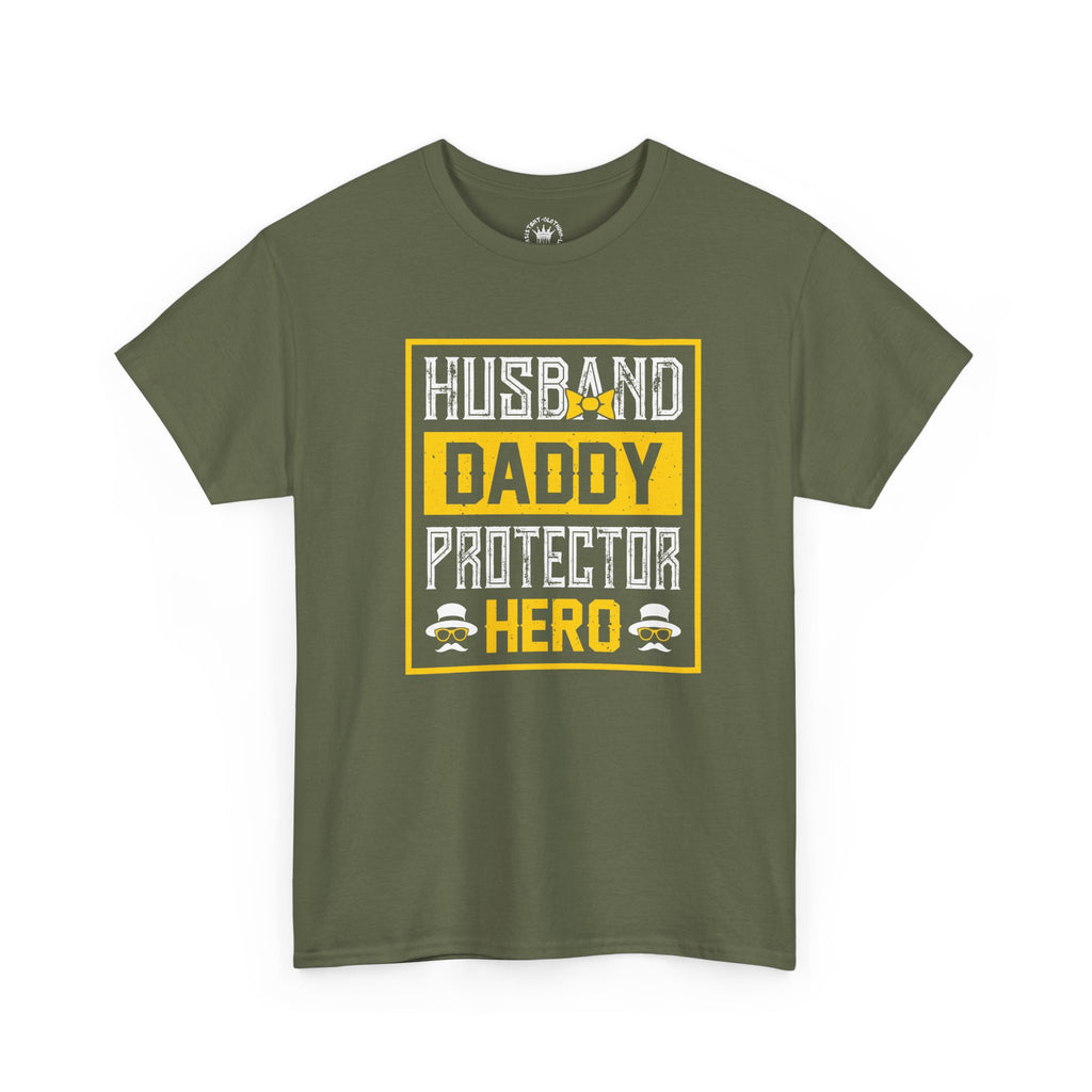 Husband Daddy Protector Hero Tee – Father’s Day Gift Shirt