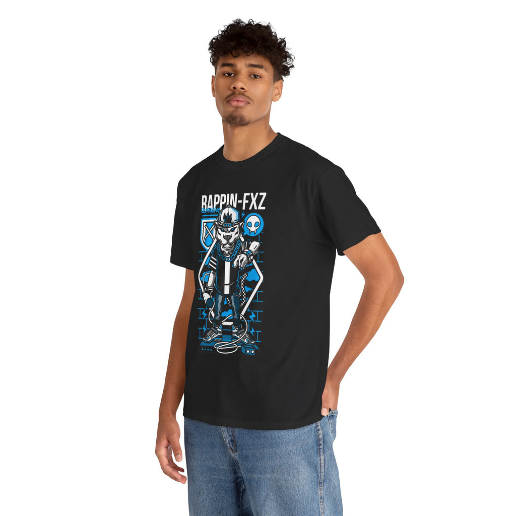 Rappin-FXZ Graphic Tee — Retro Cyberpunk DJ Skull T-Shirt