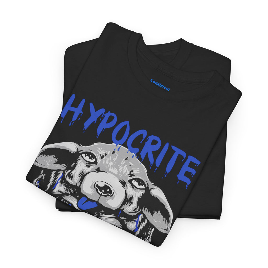 Hypocrite Wolf T-Shirt — Bold Graphic Tee with Dual-Head Wolf Design