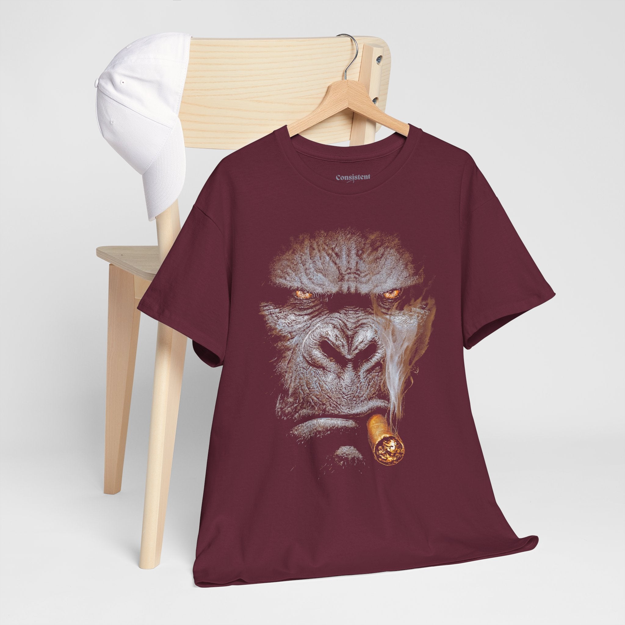 Gorilla Cigar Tee — Bold Primate Graphic T‑Shirt