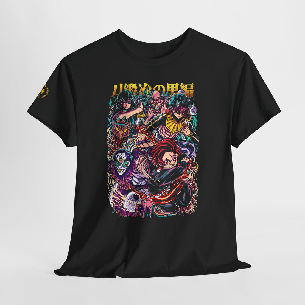 Anime Character Collage T-Shirt — Vibrant Manga Villains & Heroes Graphic Tee