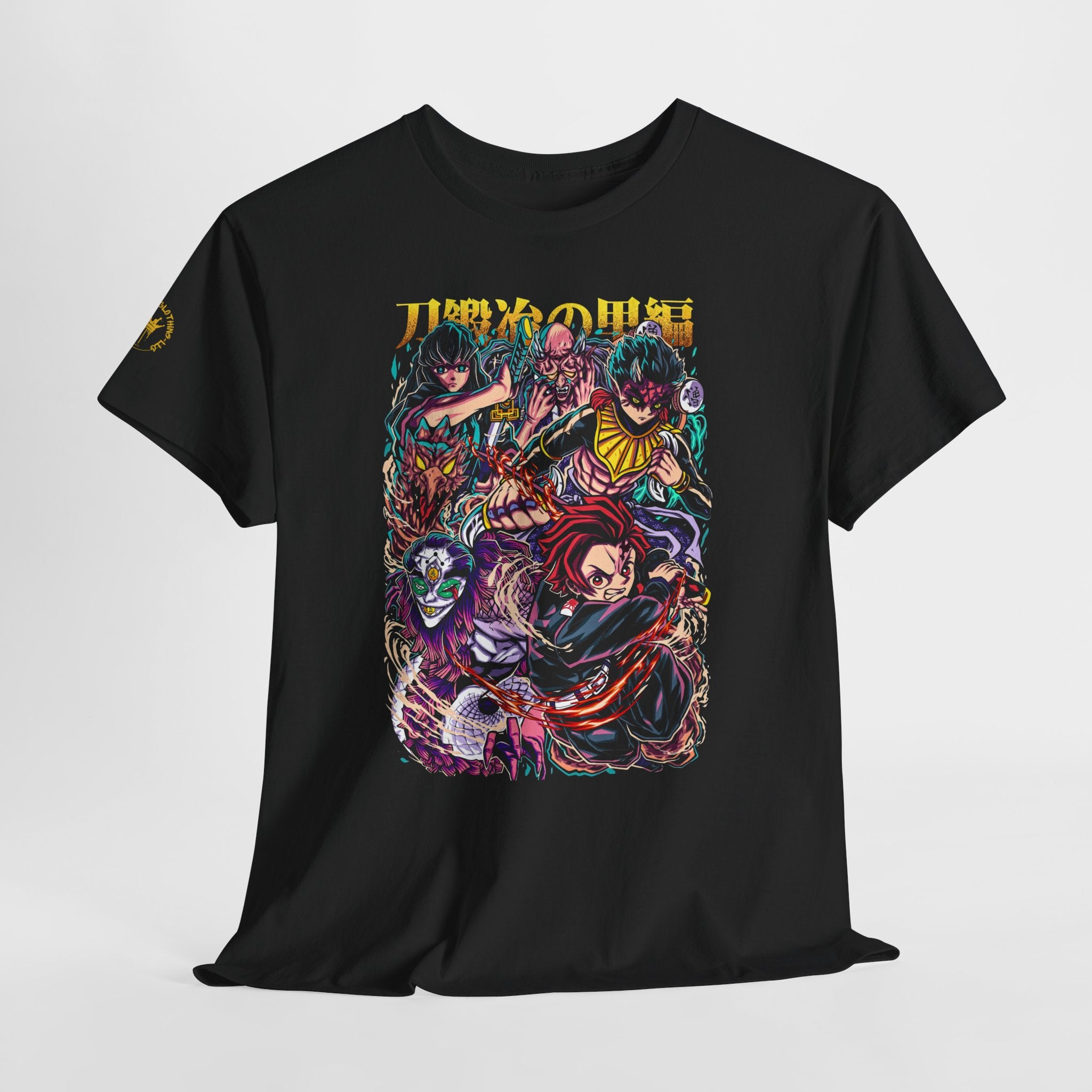 Anime Character Collage T-Shirt — Vibrant Manga Villains & Heroes Graphic Tee