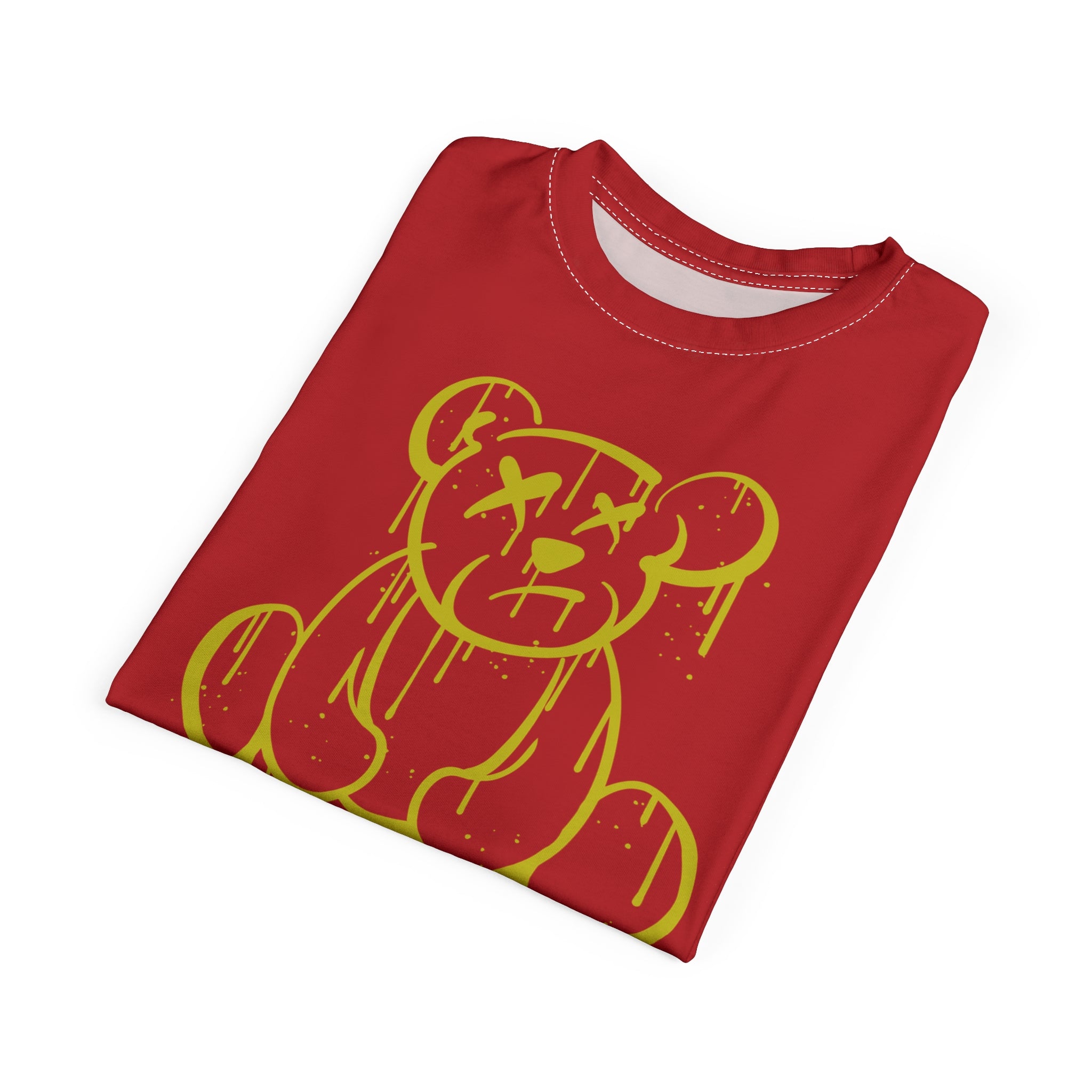 Zero Hug Given Tee — Grunge Dripping Teddy Graphic Shirt