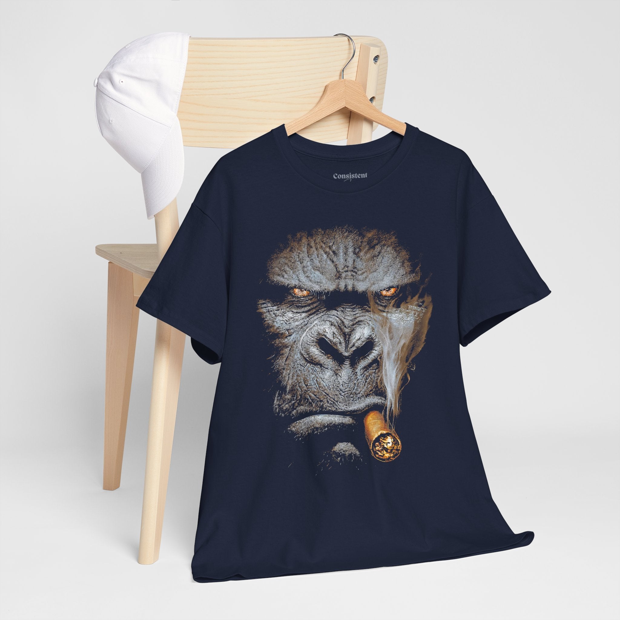 Gorilla Cigar Tee — Bold Primate Graphic T‑Shirt