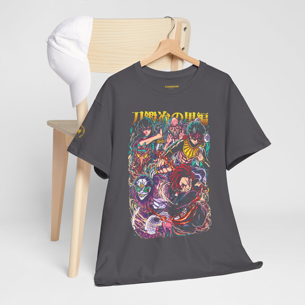 Anime Character Collage T-Shirt — Vibrant Manga Villains & Heroes Graphic Tee