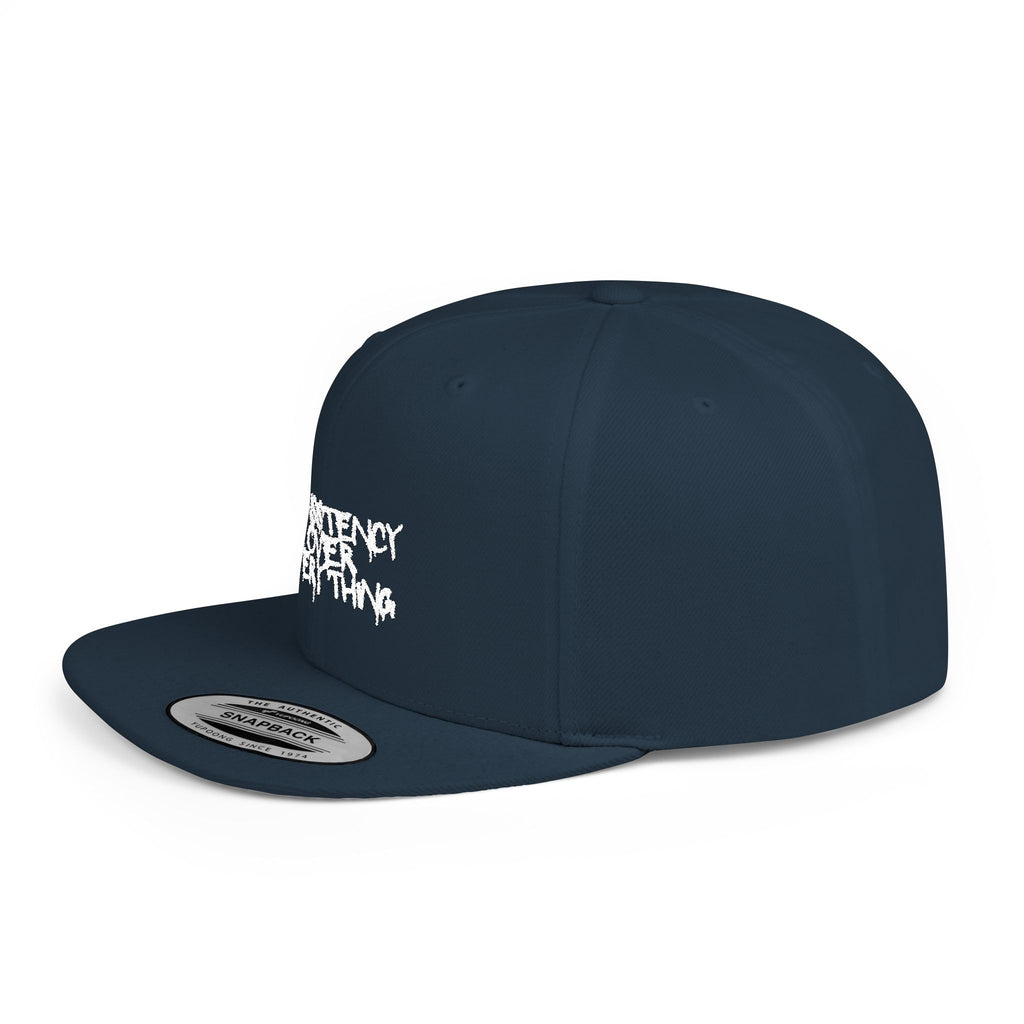"Consistency Over Everything" Flat Bill Cap