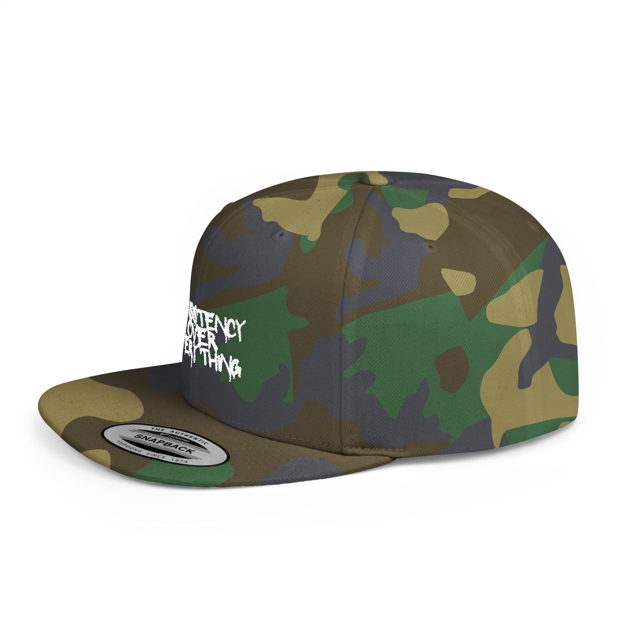 "Consistency Over Everything" Flat Bill Cap