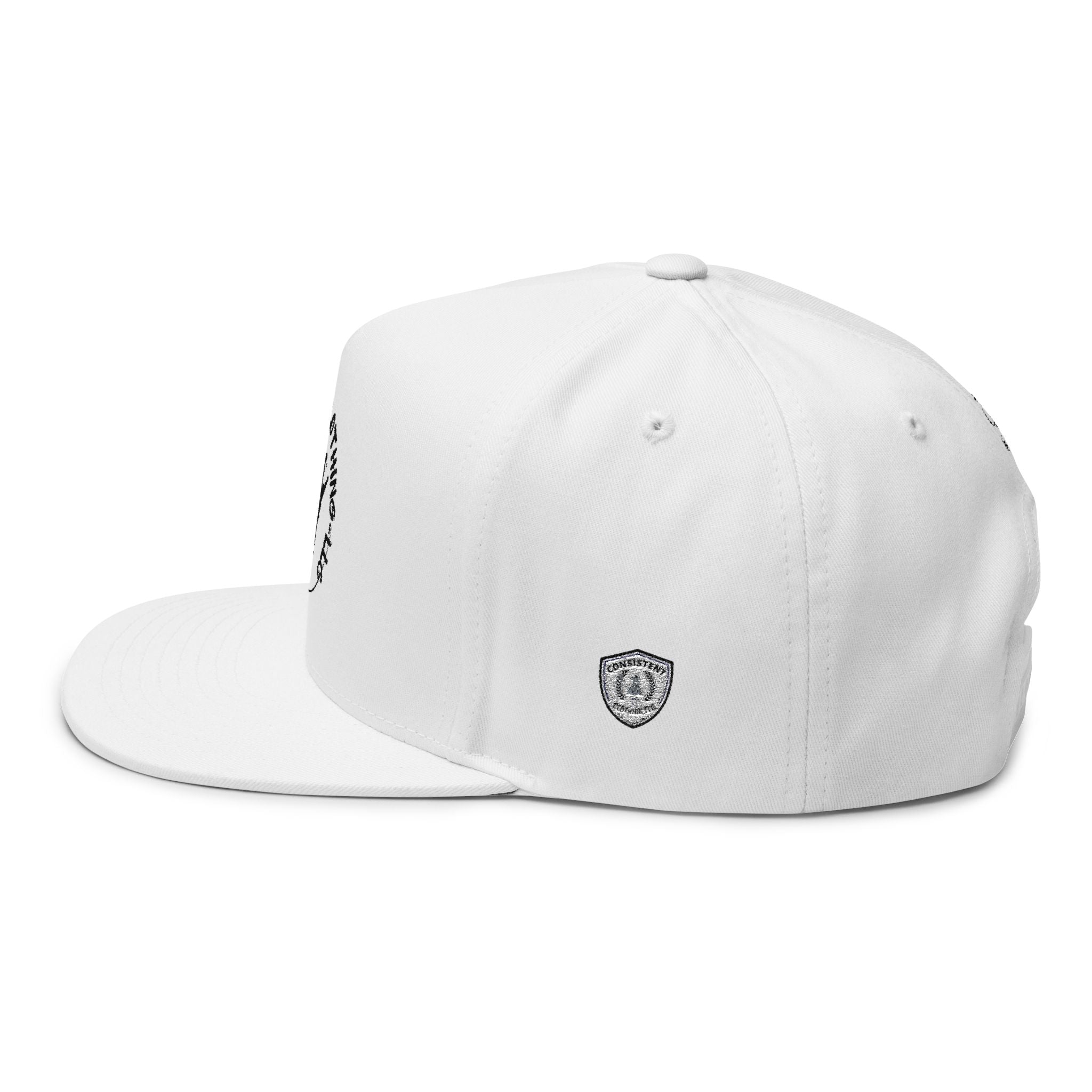 Consistent Clothing Flat Bill Cap - Stylish Embroidered Snapback Hat