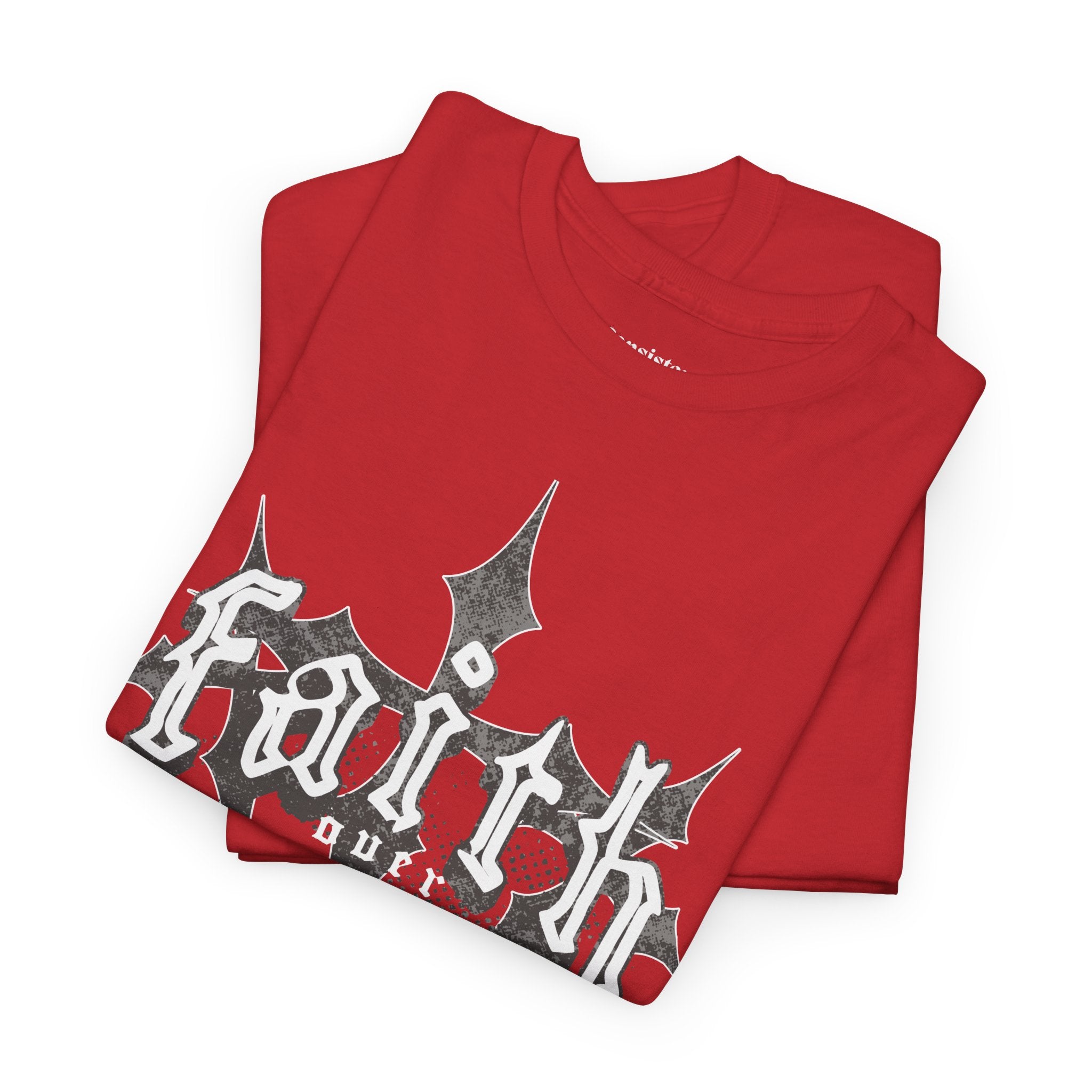 Faith Over Fear Graphic Tee — Dark Metal Band Style Shirt