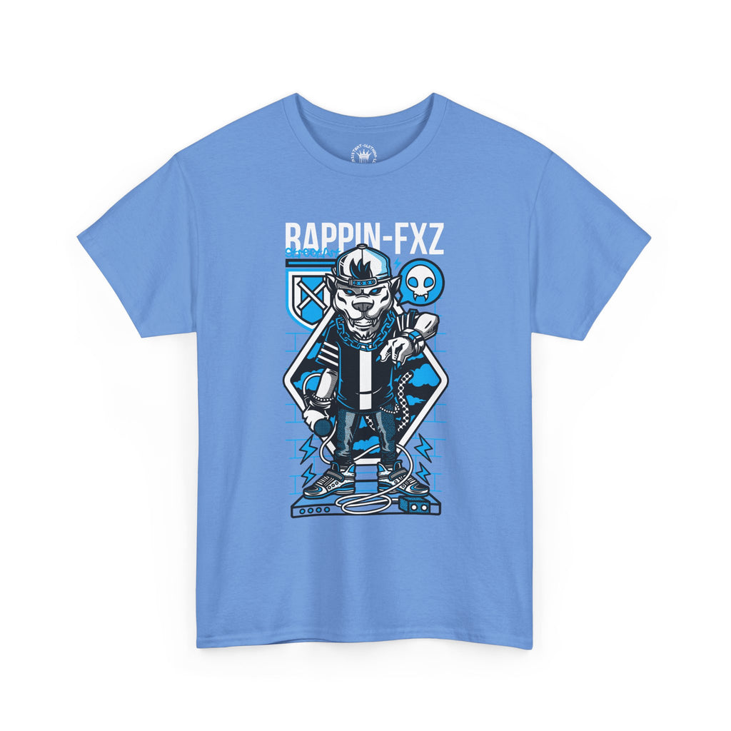 Rappin-FXZ Graphic Tee — Retro Cyberpunk DJ Skull T-Shirt