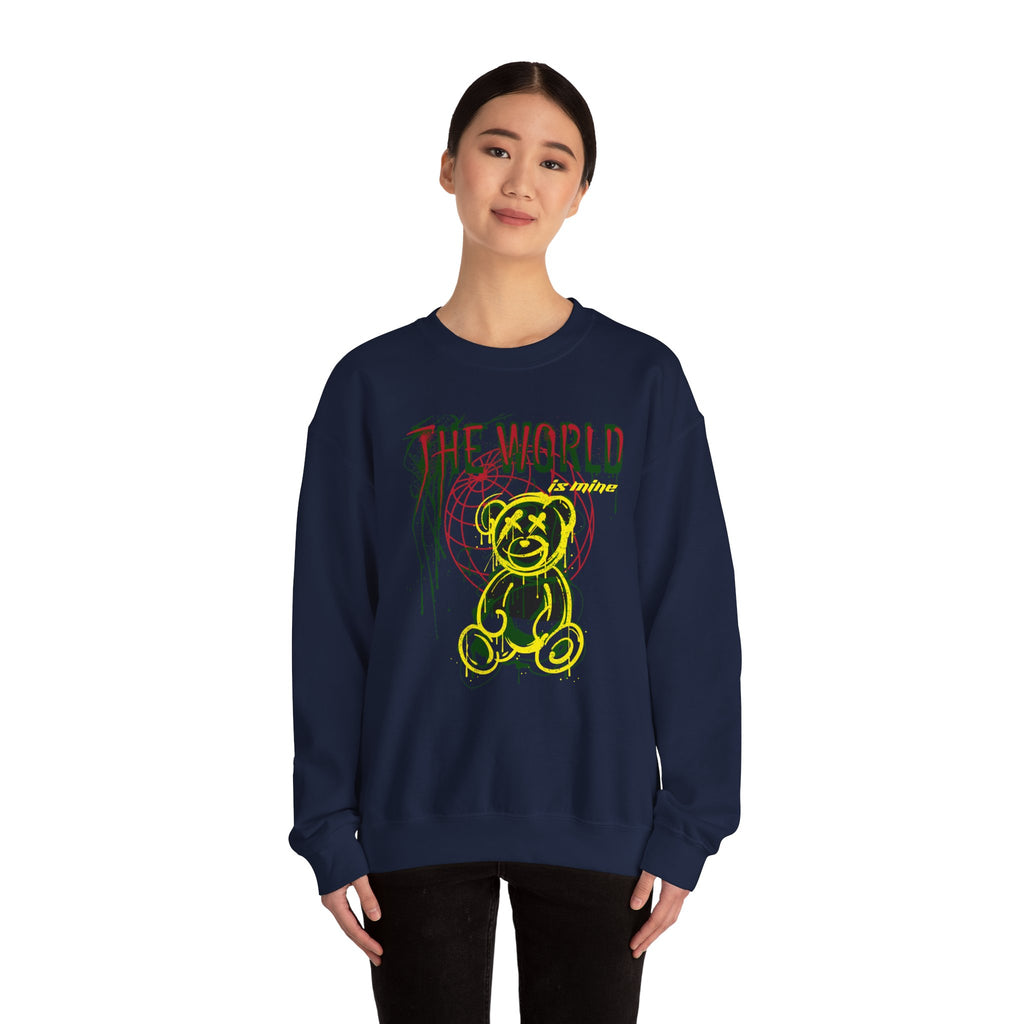 The World Is Mine Teddy Crewneck Sweatshirt