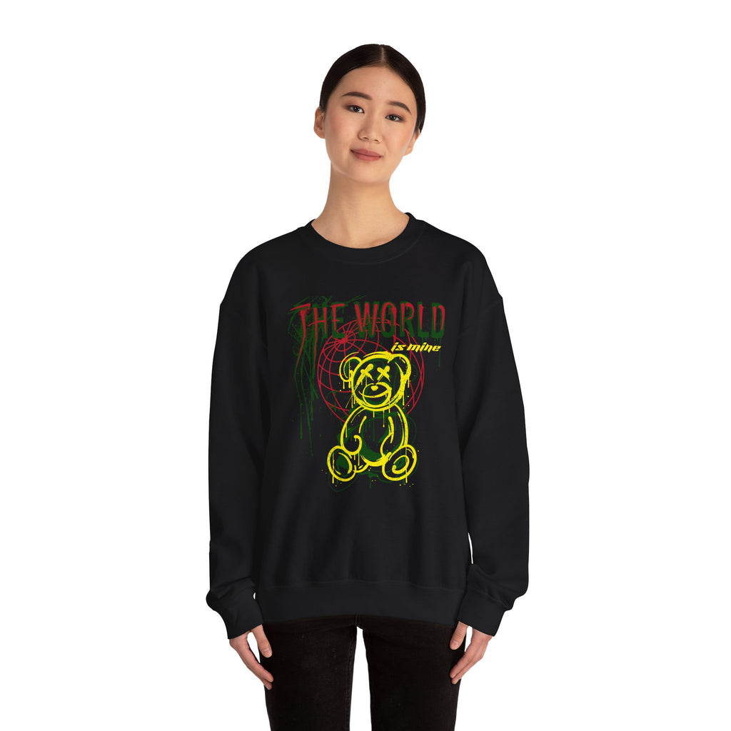 The World Is Mine Teddy Crewneck Sweatshirt