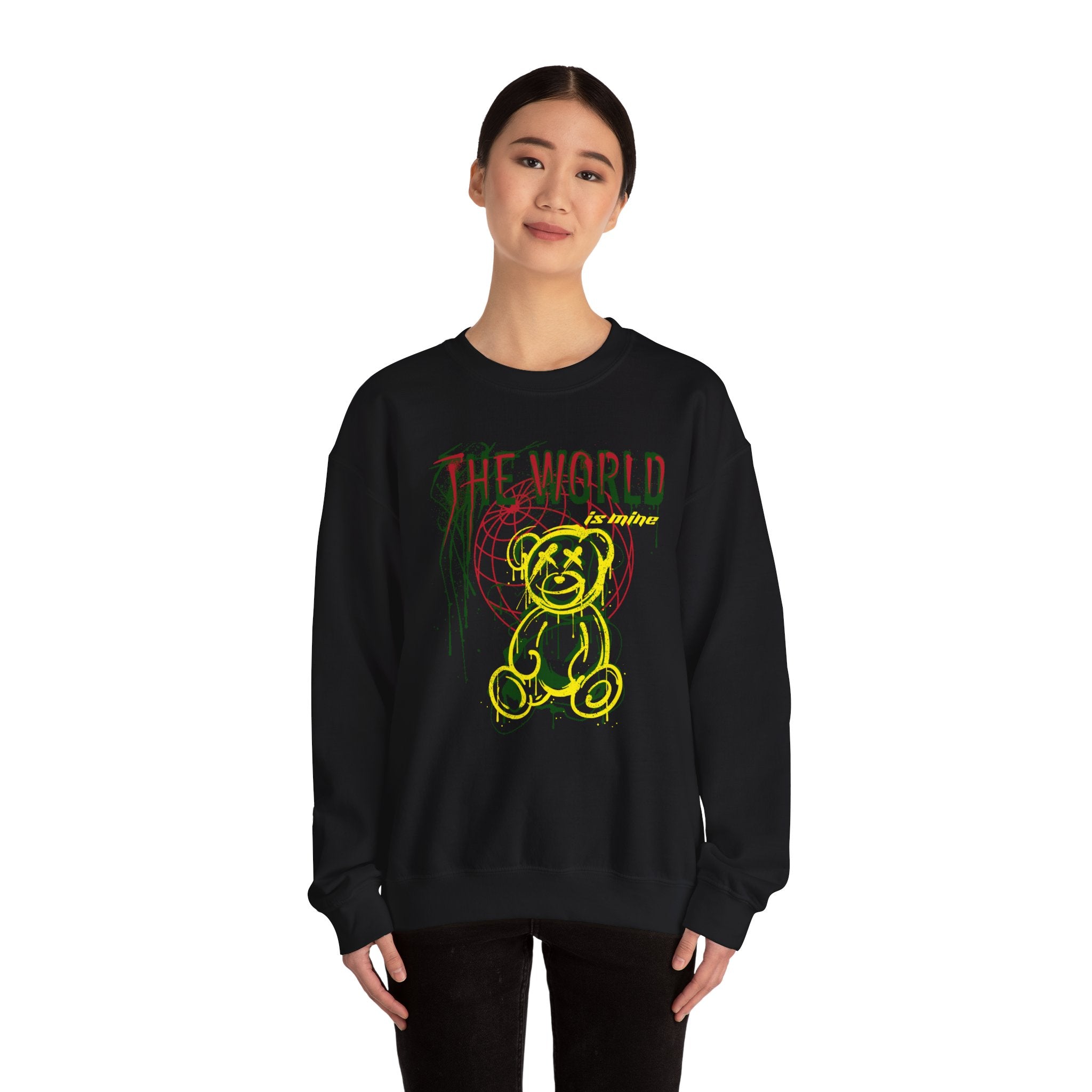 The World Is Mine Teddy Crewneck Sweatshirt