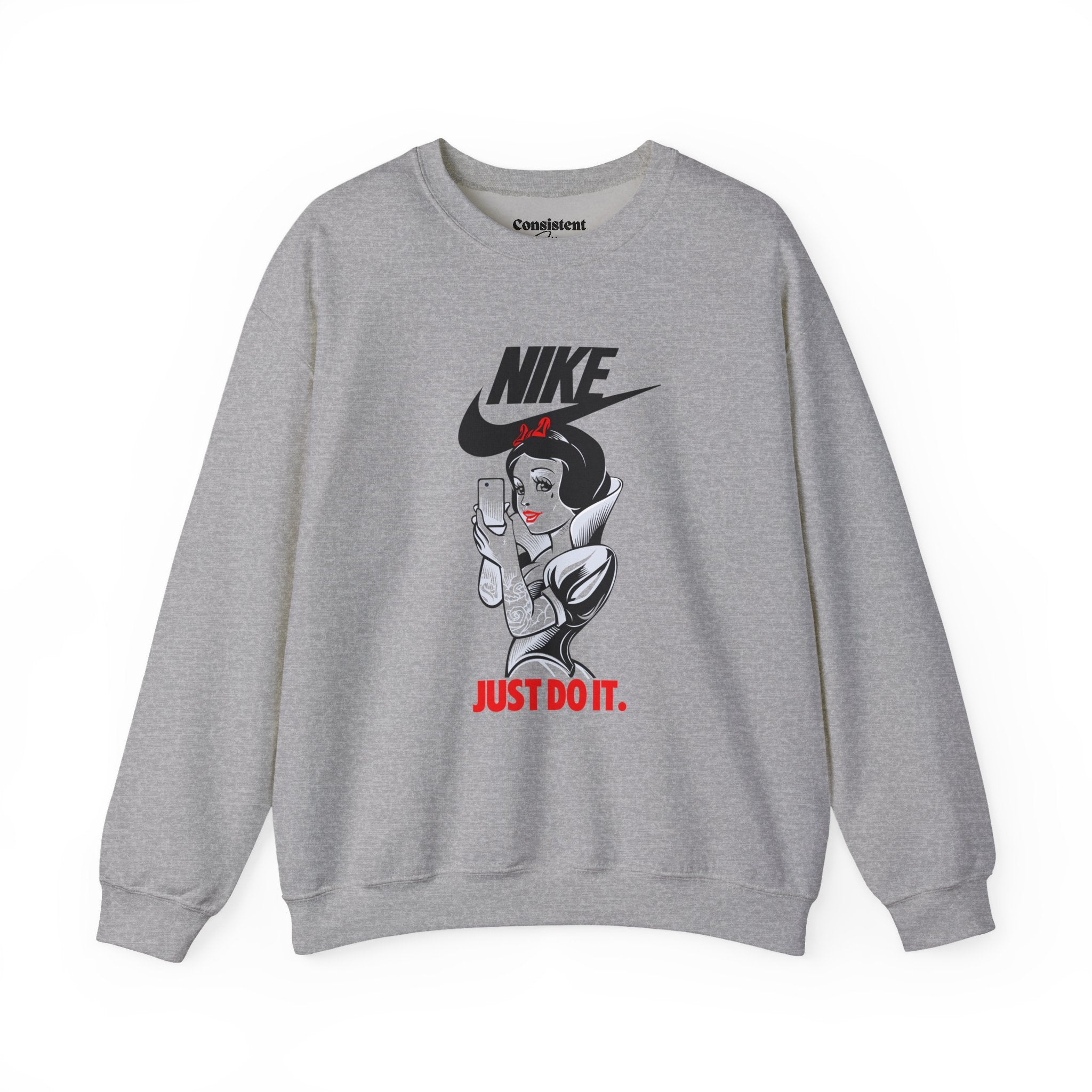 Snow White illustration Crewneck Sweatshirt | Nike style JUST DO IT graphic