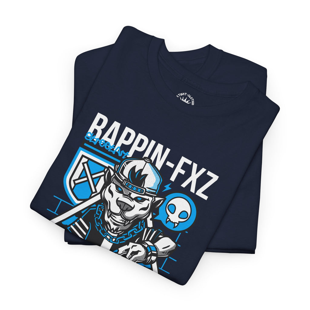 Rappin-FXZ Graphic Tee — Retro Cyberpunk DJ Skull T-Shirt