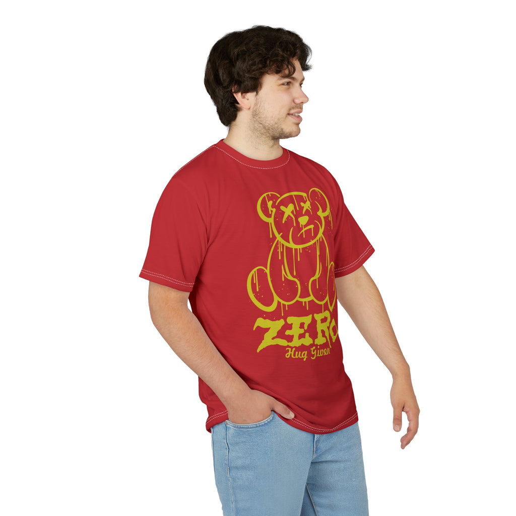 Zero Hug Given Tee — Grunge Dripping Teddy Graphic Shirt