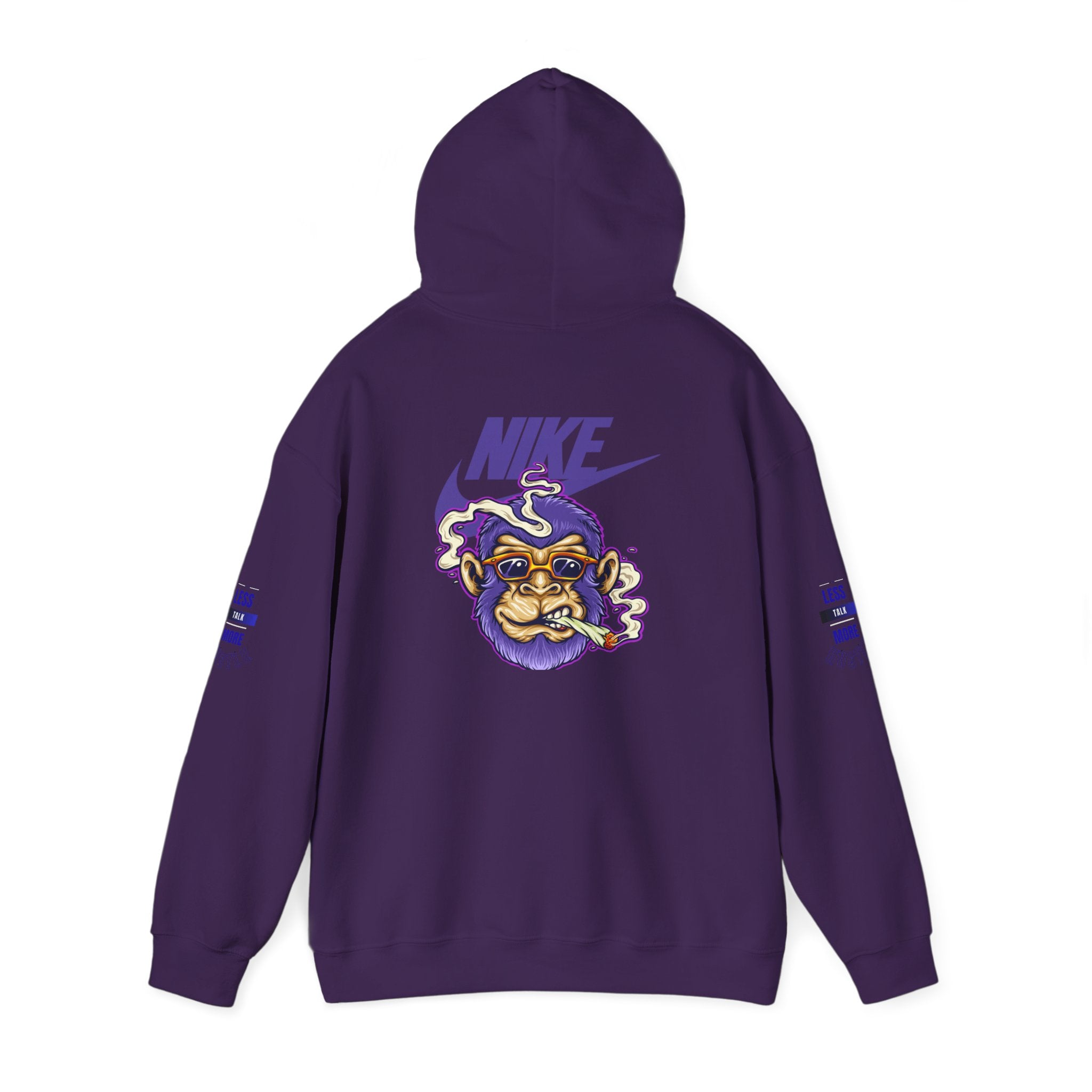 Retro Smoking Ape Nike Logo Hoodie | Streetwear Pullover