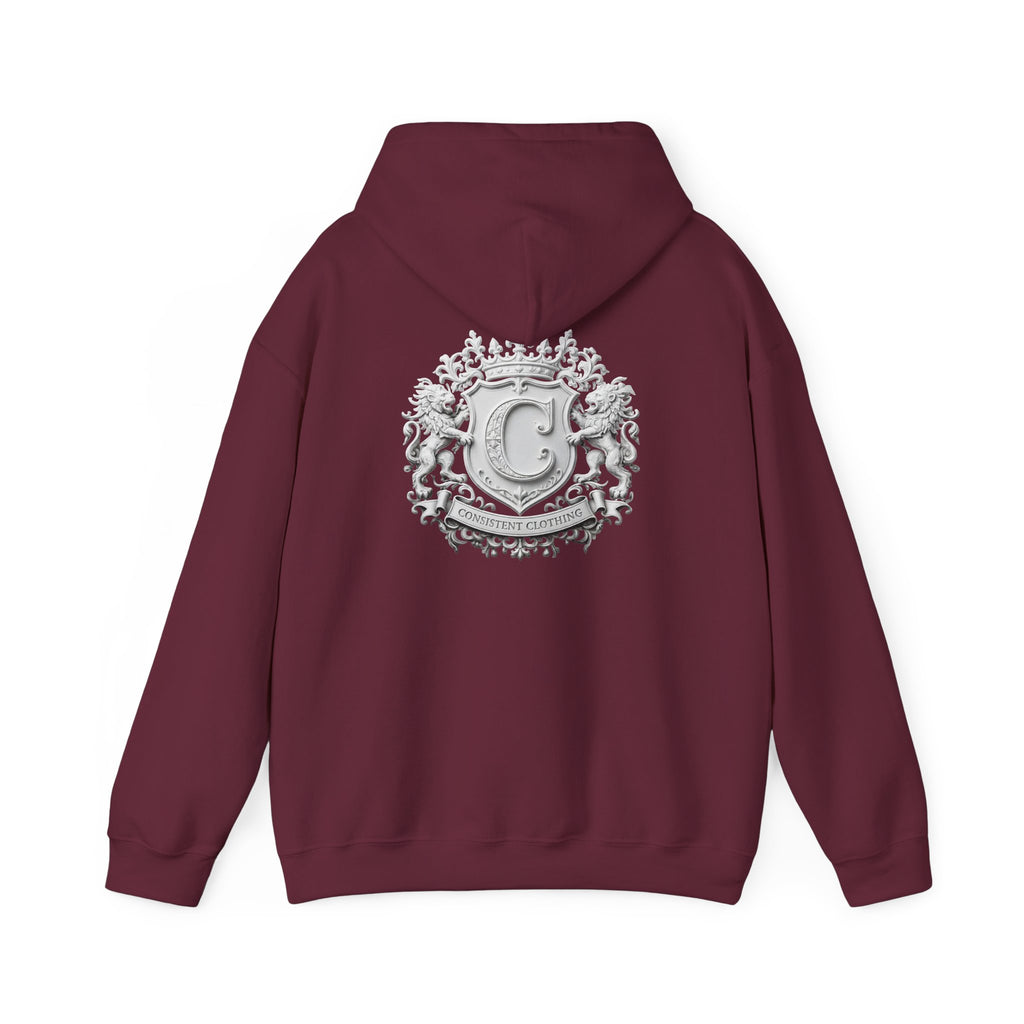 Consistent Clothing Crest Hoodie — Vintage Collegiate Logo Pullover