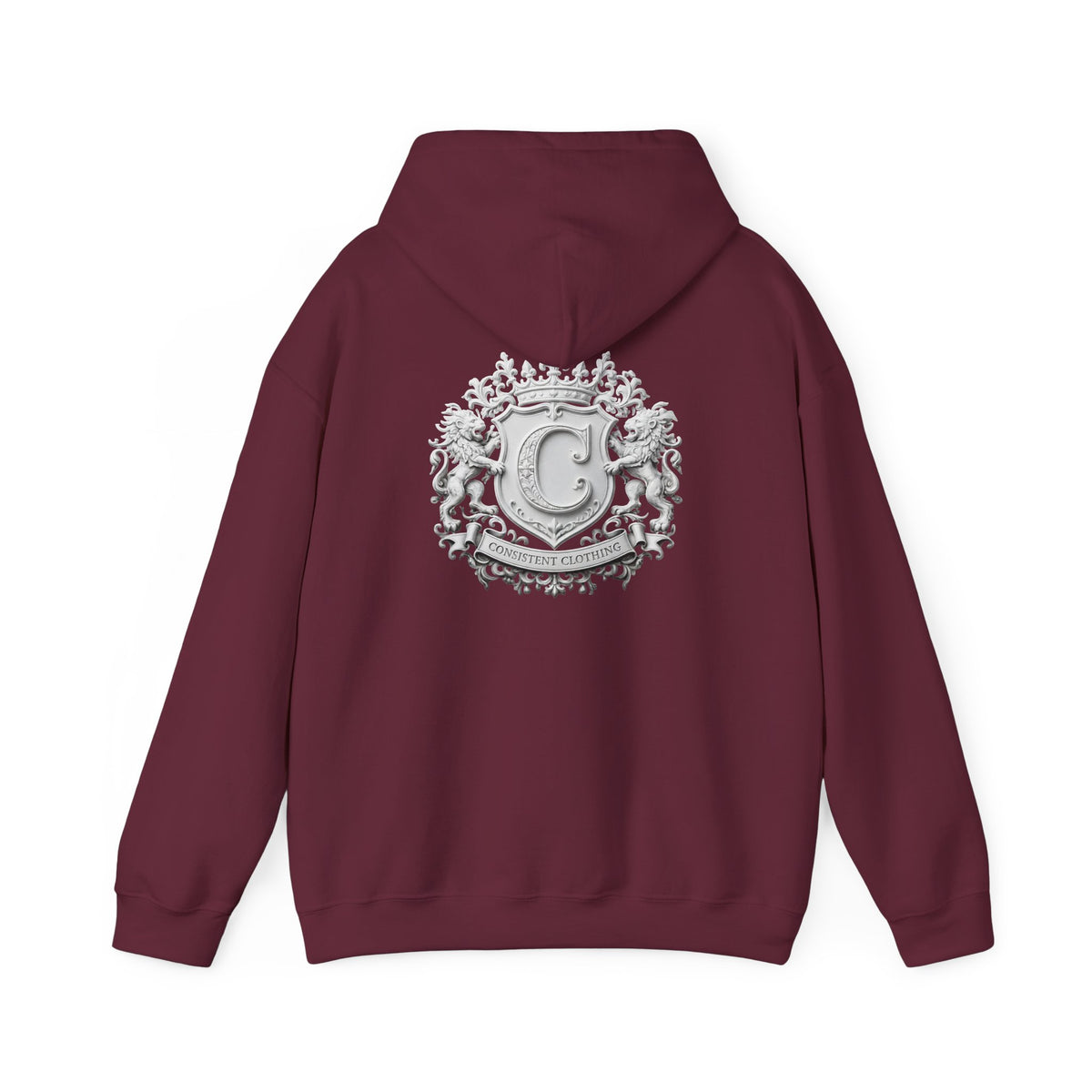 Consistent Clothing Crest Hoodie — Vintage Collegiate Logo Pullover