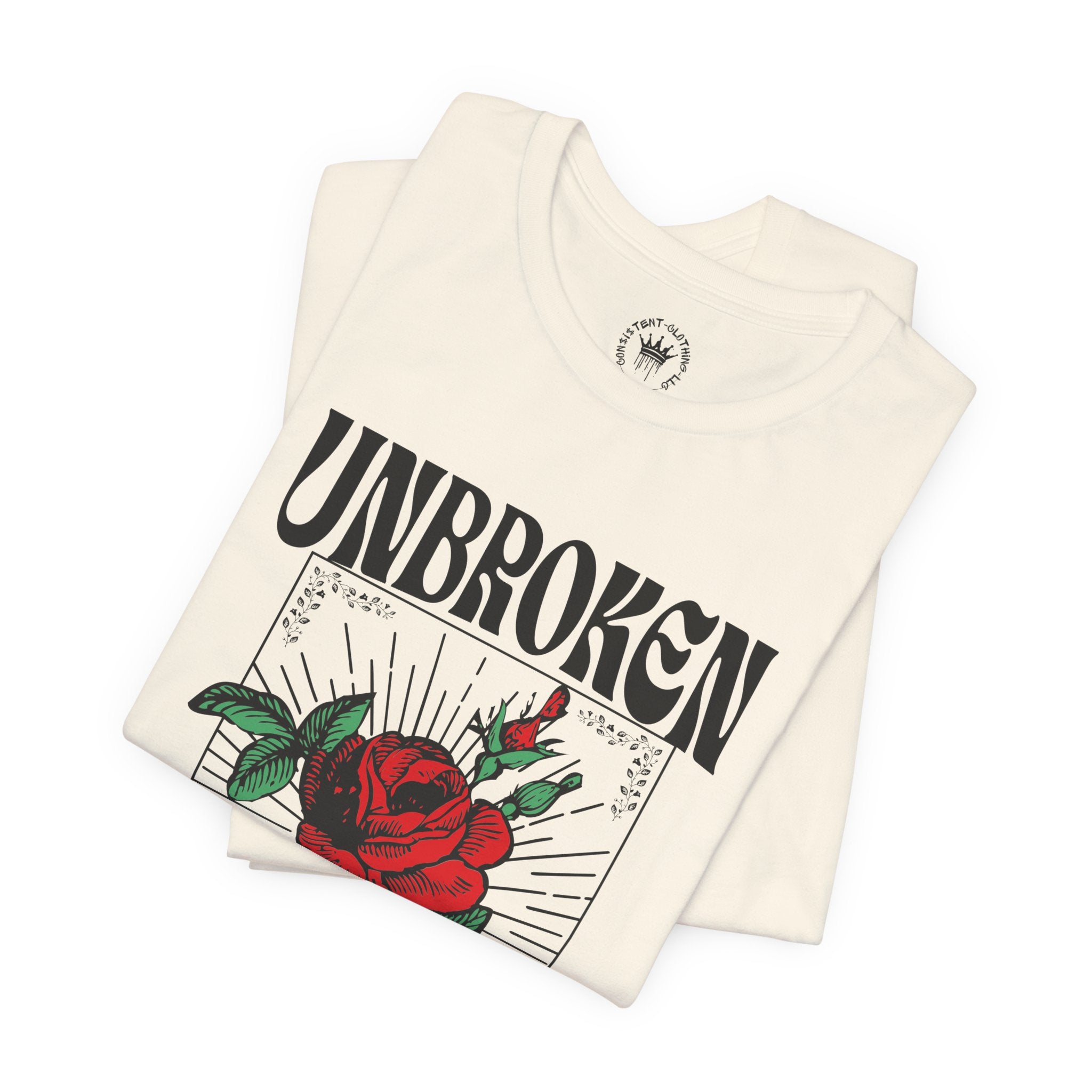 Unbroken Rose T-Shirt — Vintage Red Rose Graphic Tee