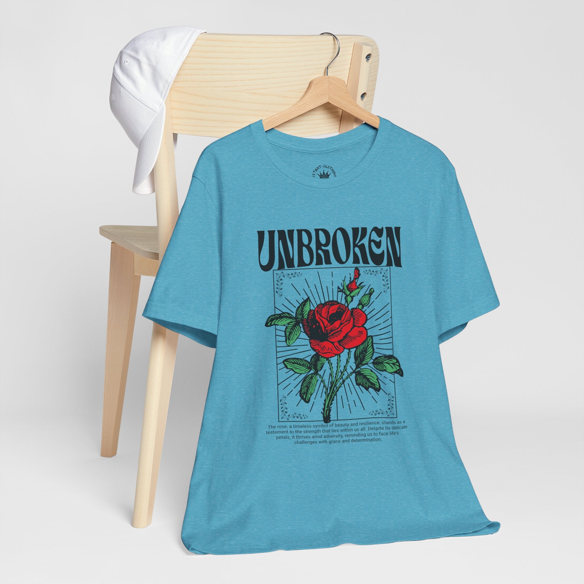 Unbroken Rose T-Shirt — Vintage Red Rose Graphic Tee