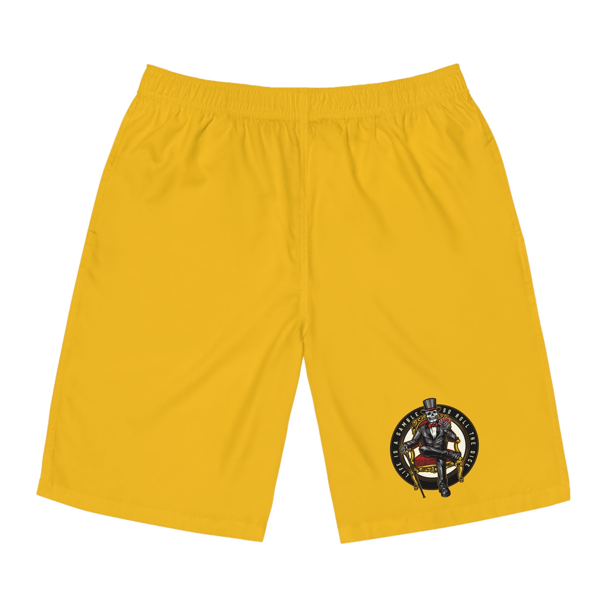 Ace of Spades Men’s Board Shorts - Yellow