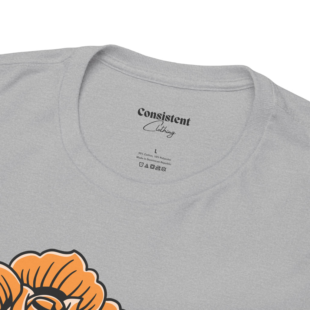 Love Heart Tattoo Tee — Retro Floral Graphic T-Shirt