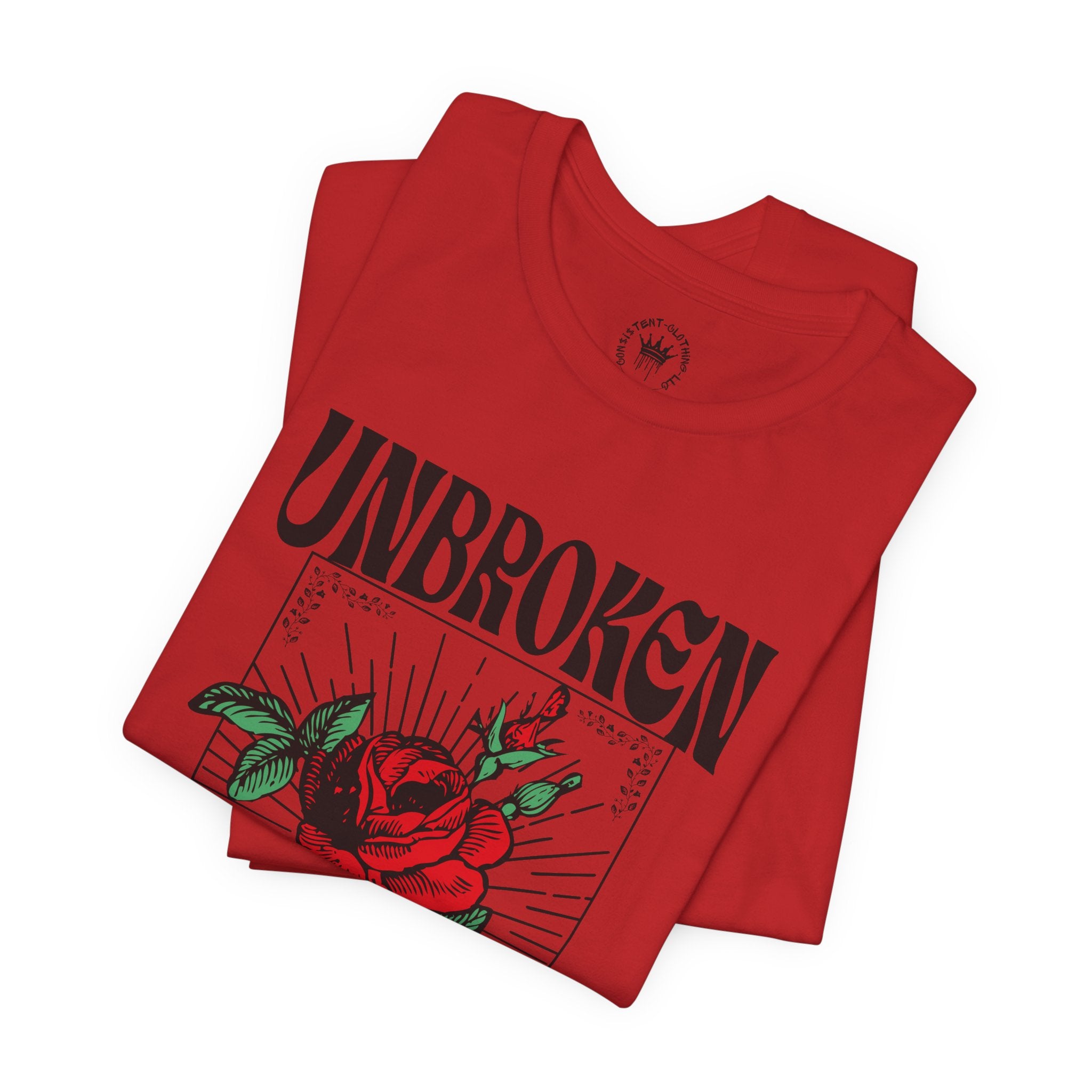 Unbroken Rose T-Shirt — Vintage Red Rose Graphic Tee