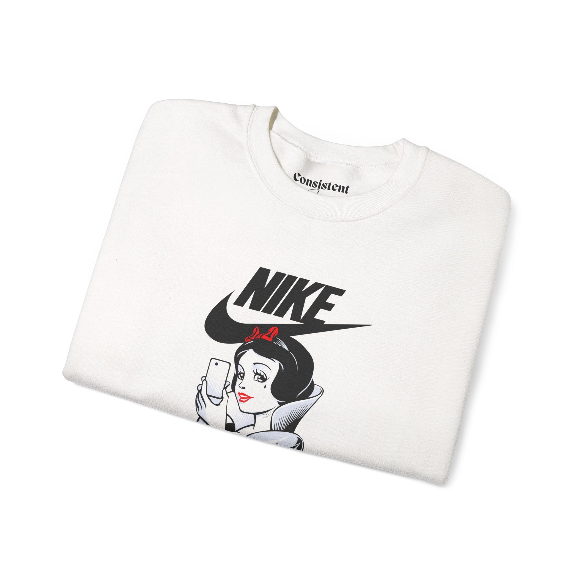 Snow White illustration Crewneck Sweatshirt | Nike style JUST DO IT graphic