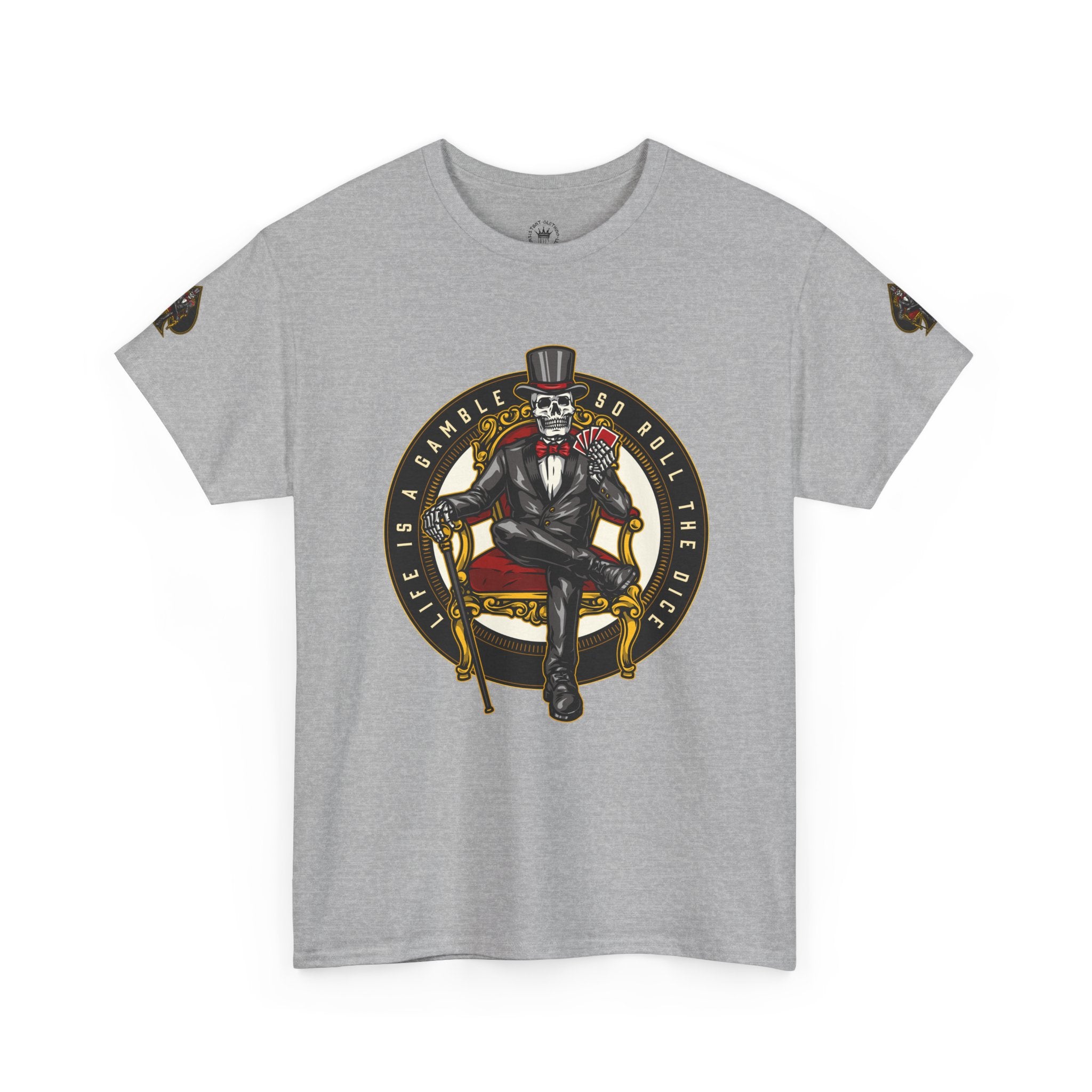 Life Is A Gamble - Top Hat Skeleton T-Shirt