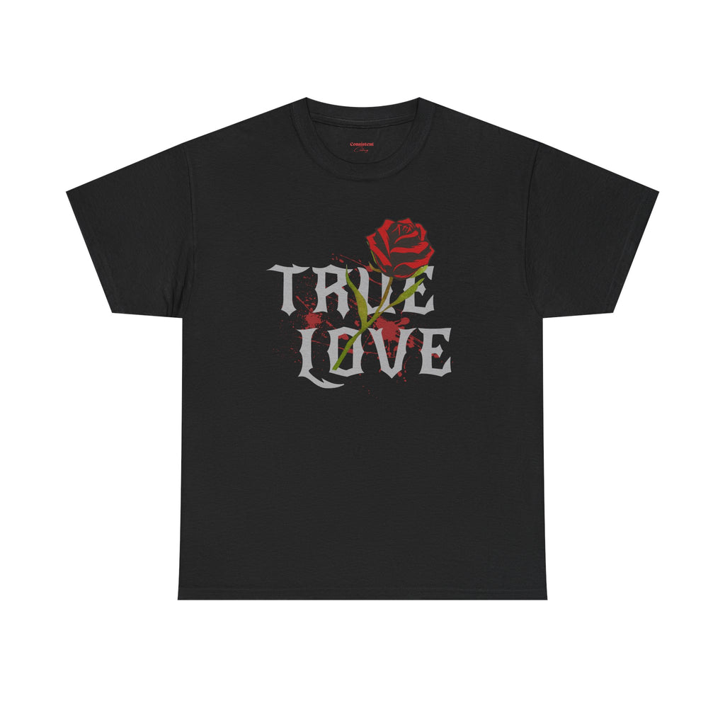 True Love Rose T-Shirt — Gothic Romance Graphic Tee