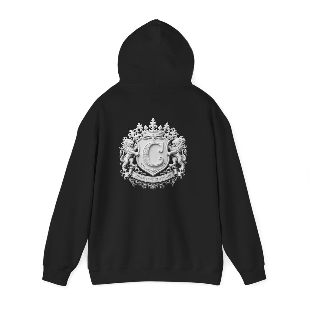 Consistent Clothing Crest Hoodie — Vintage Collegiate Logo Pullover